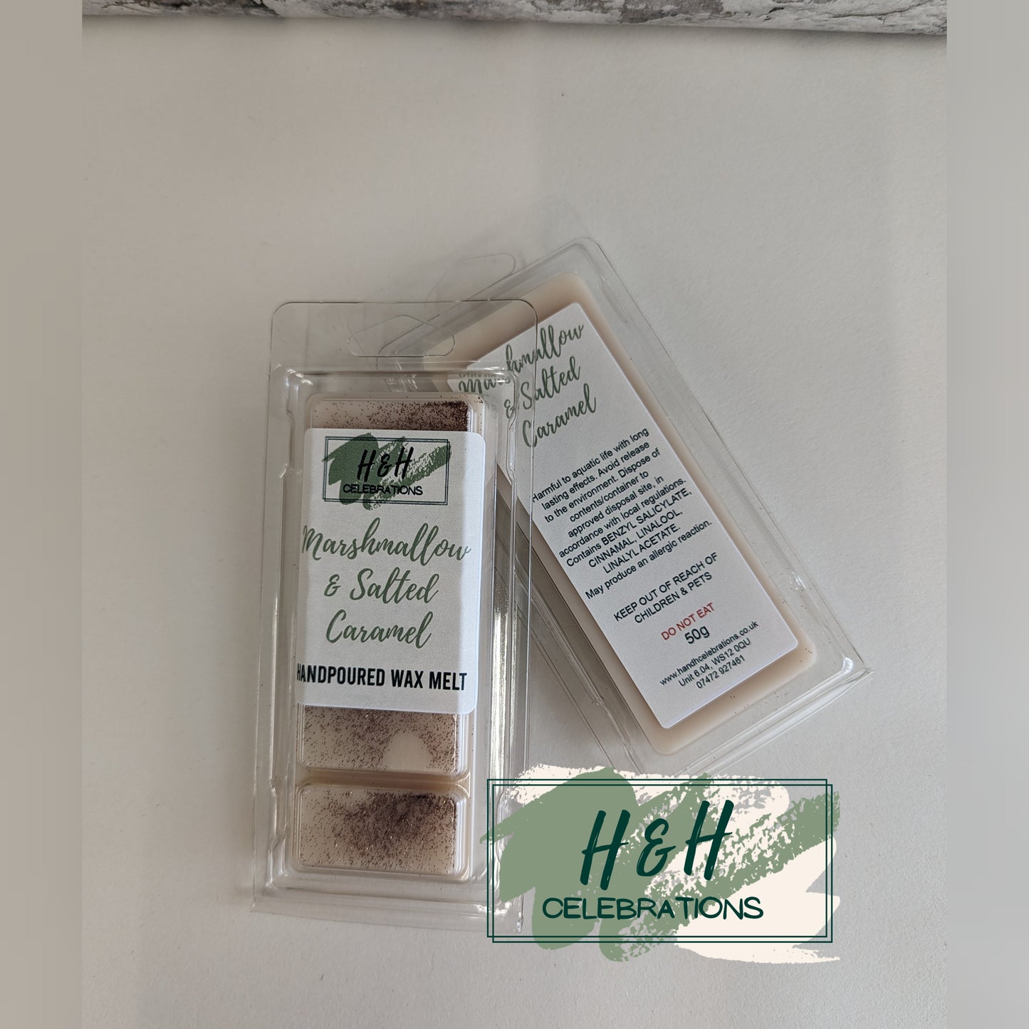 Marshmallow & Salted Caramel Wax Melt Snap Bar