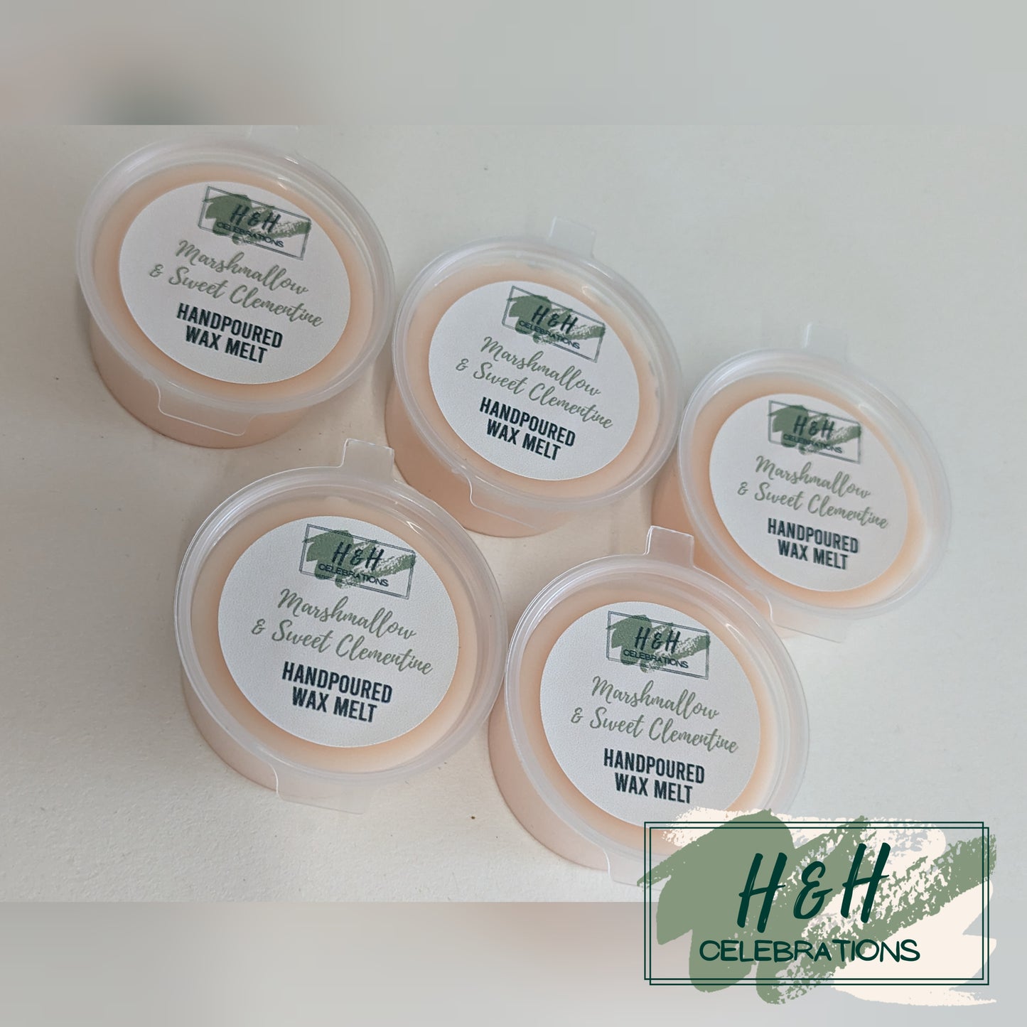 Marshmallow & Sweet Clementine Wax Melt Shot Pot