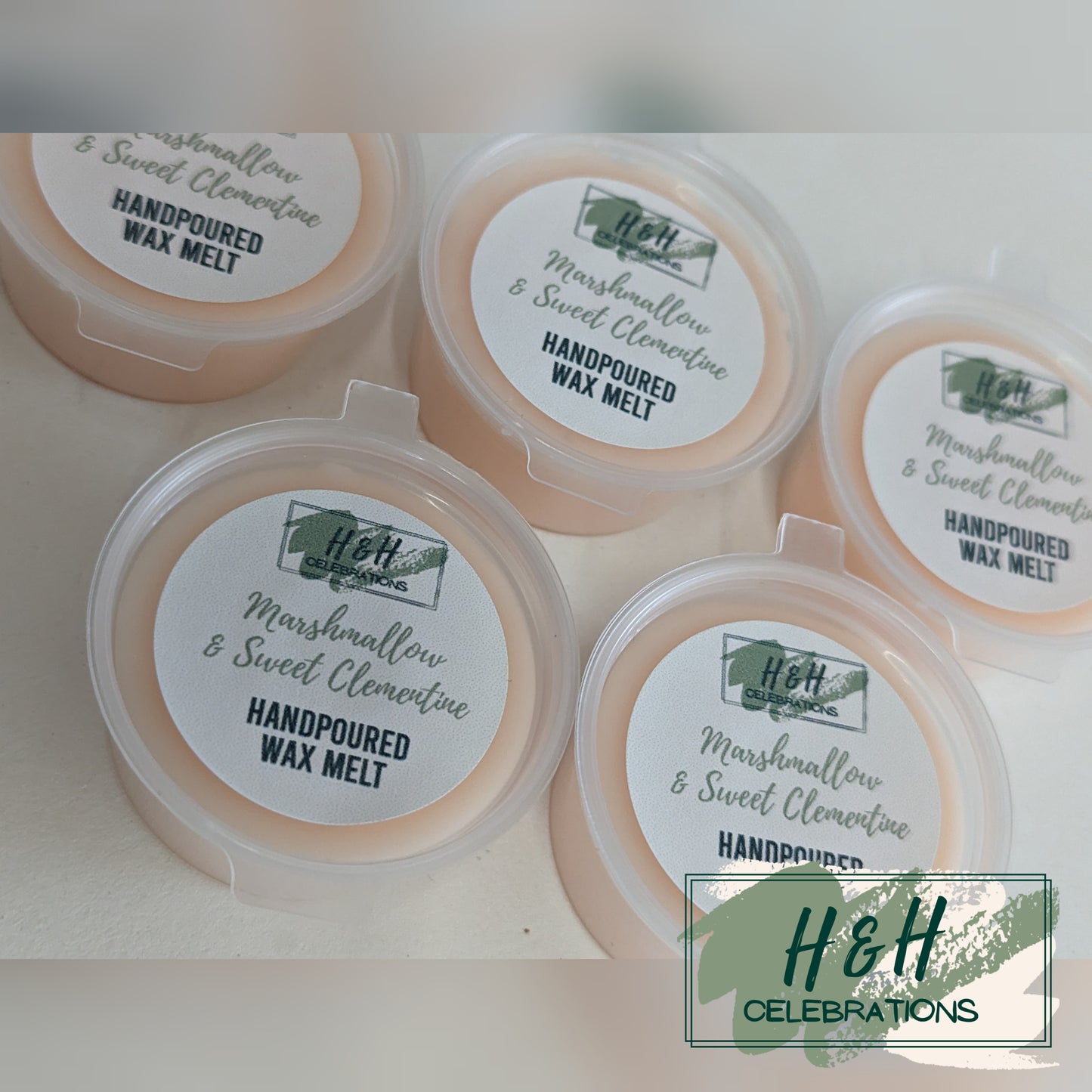 Marshmallow & Sweet Clementine Wax Melt Shot Pot