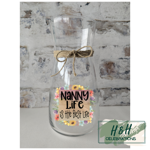 The Best Life Glass Vase