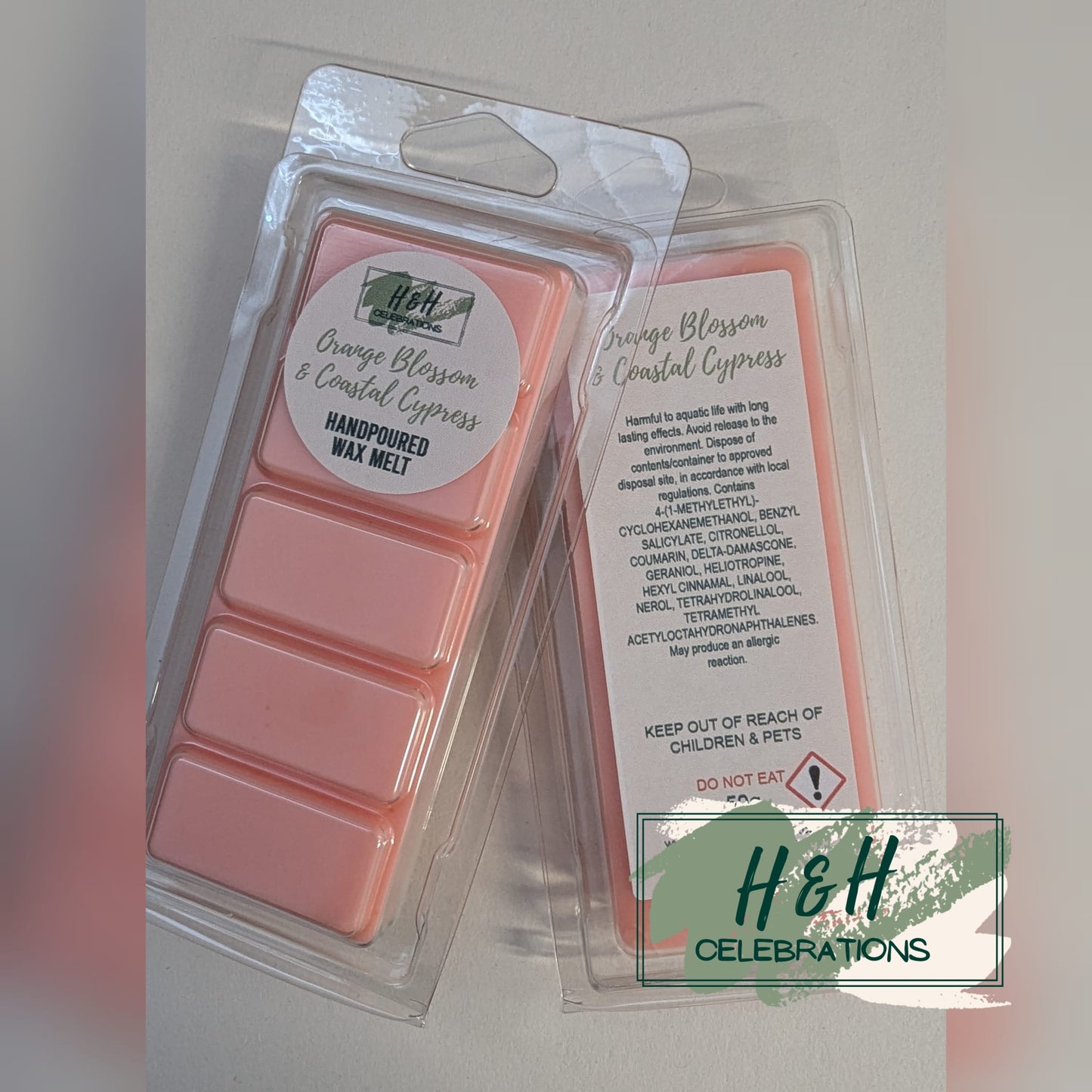 Orange Blossom & Coastal Cypress Wax Melt Snap Bar