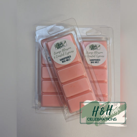 Orange Blossom & Coastal Cypress Wax Melt Snap Bar