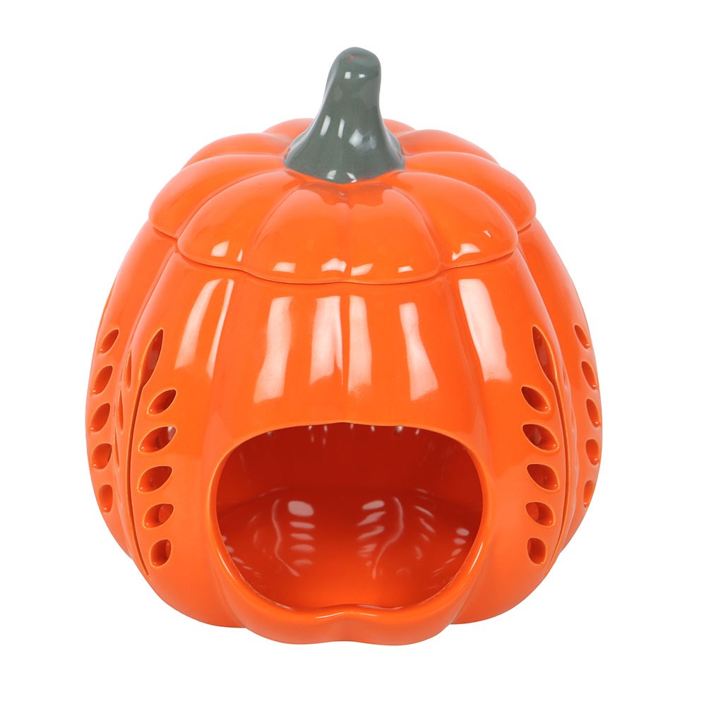 Orange Leaf Cut Out Pumpkin Wax Melt Burner
