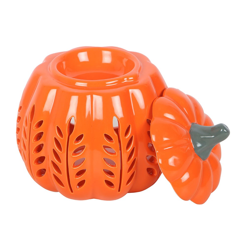Orange Leaf Cut Out Pumpkin Wax Melt Burner