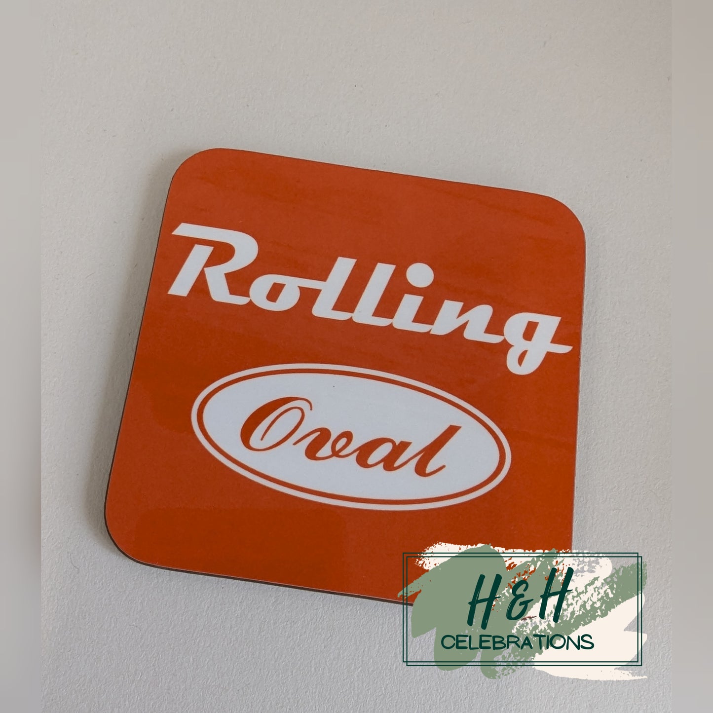 Rolling Oval Mdf Coaster