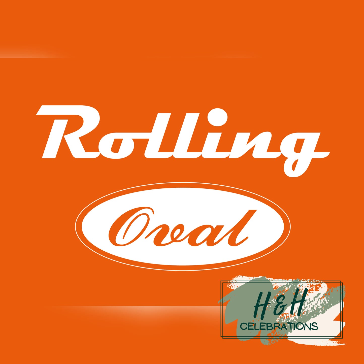 Rolling Oval Glass Clock