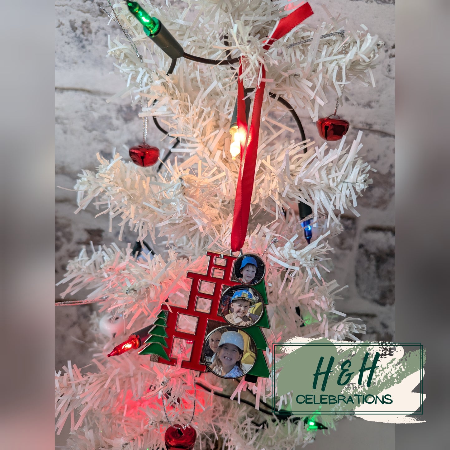 Personalised Ho Ho Ho Christmas Tree Decoration