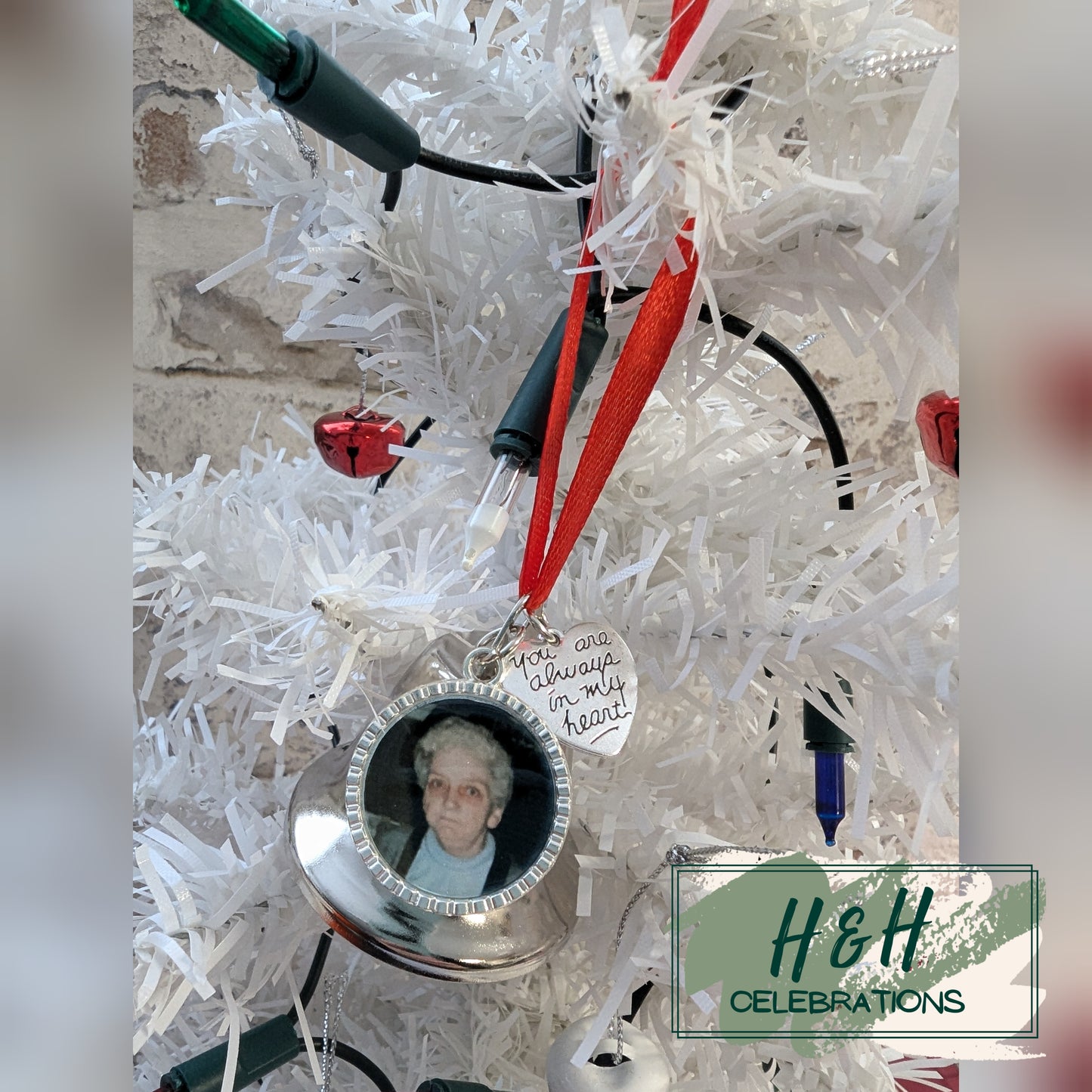 Personalised Memorial Bell Christmas Tree Decoration