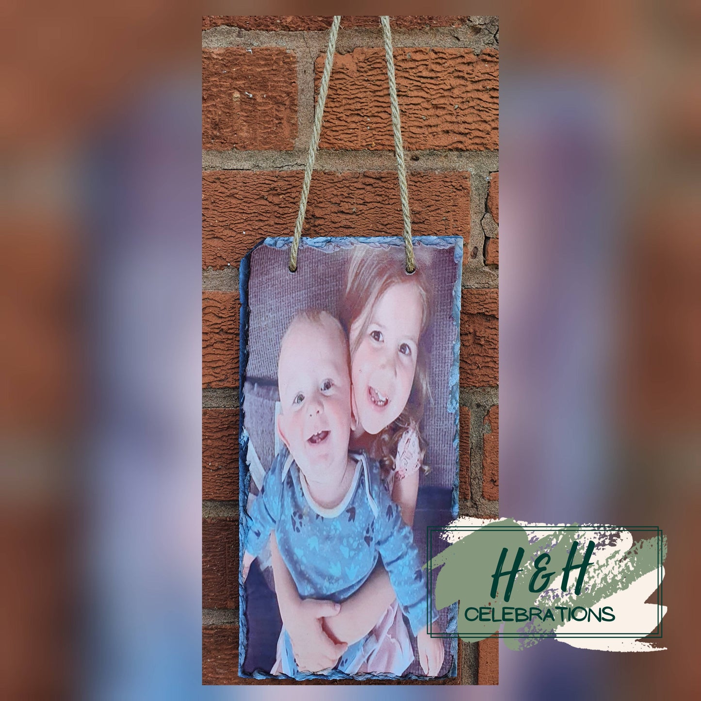 Add Your Own Image Personalised Rock Slate