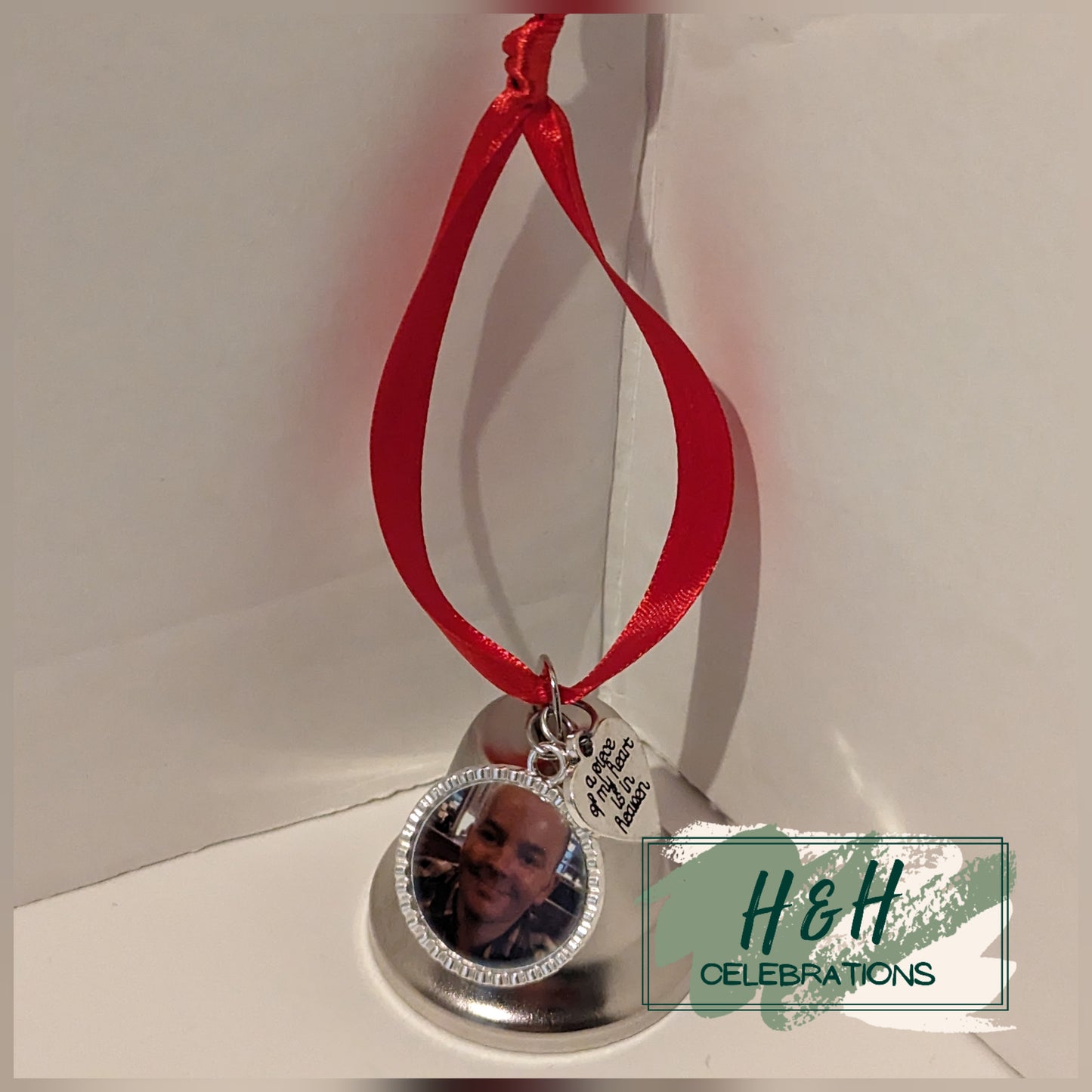 Personalised Memorial Bell Christmas Tree Decoration