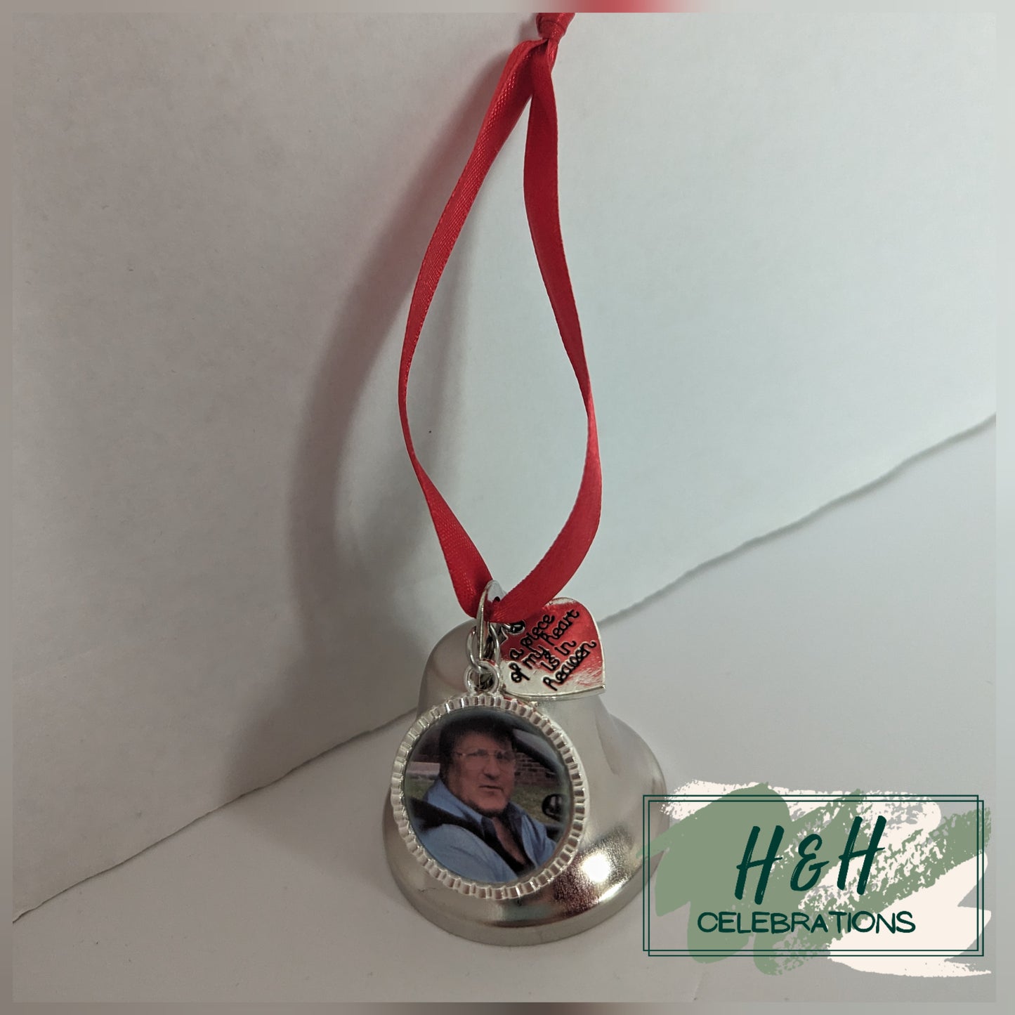 Personalised Memorial Bell Christmas Tree Decoration