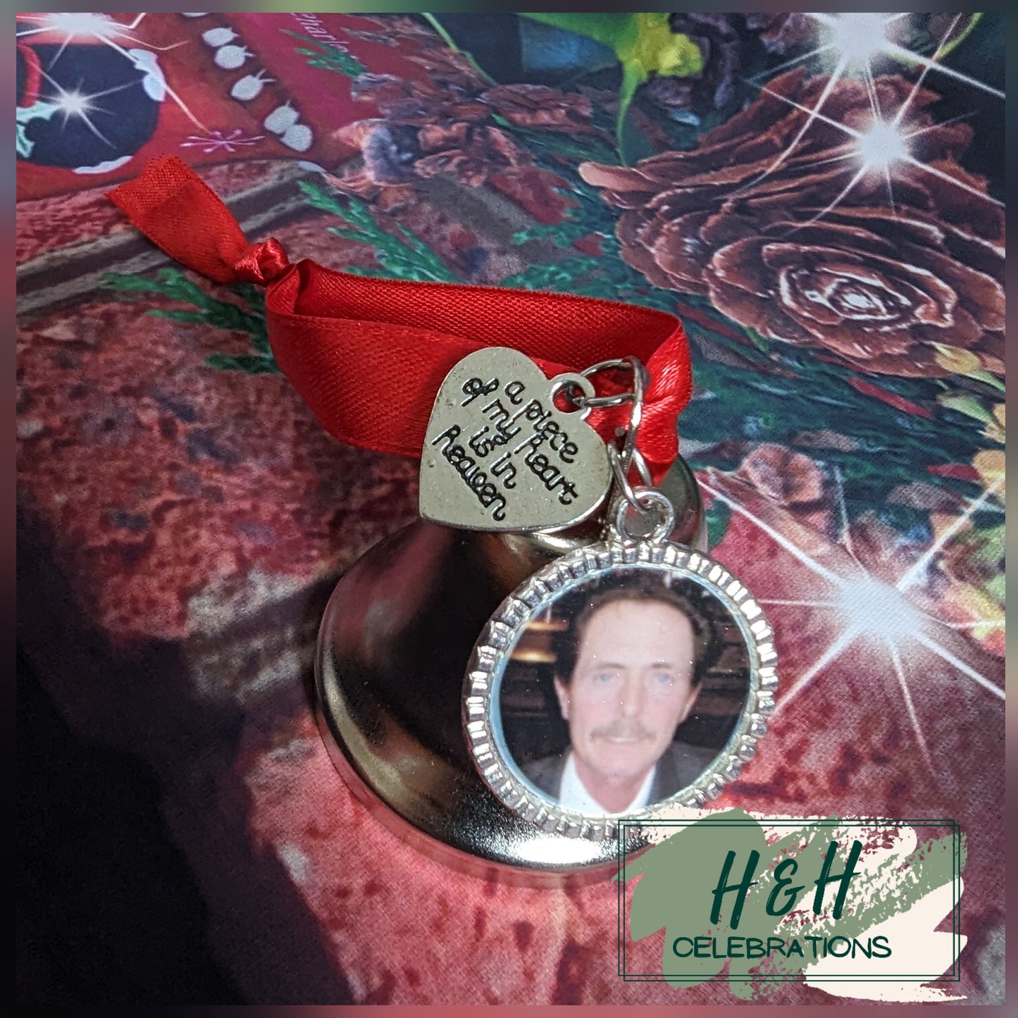 Personalised Memorial Bell Christmas Tree Decoration