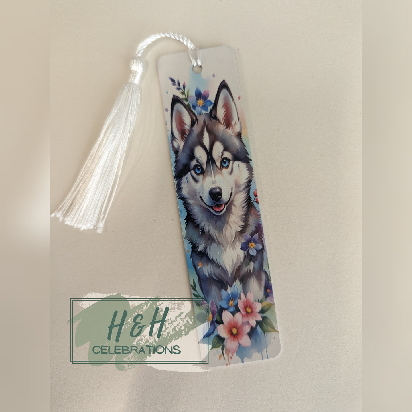 Puppy & Flowers Bookmark