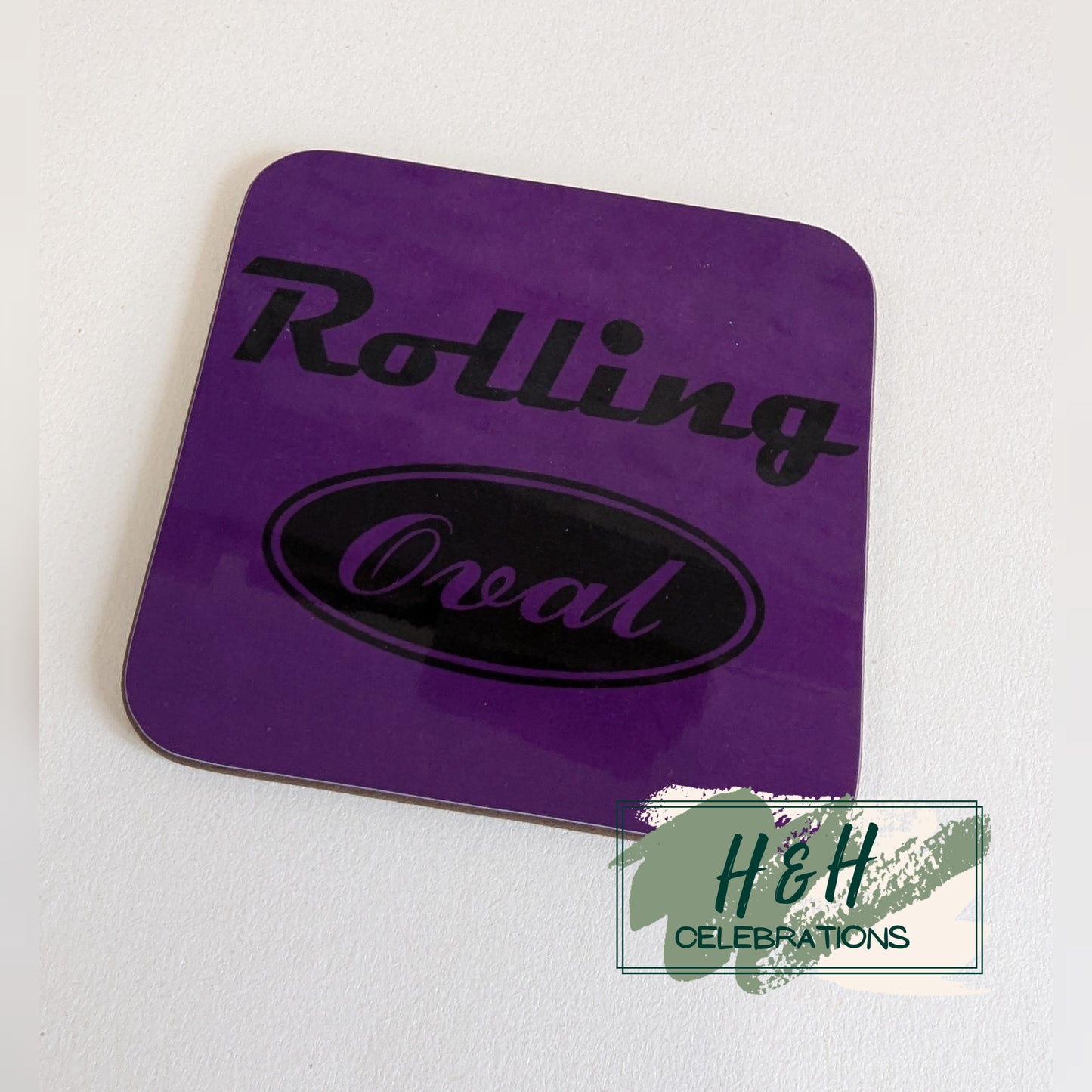 Rolling Oval Mdf Coaster