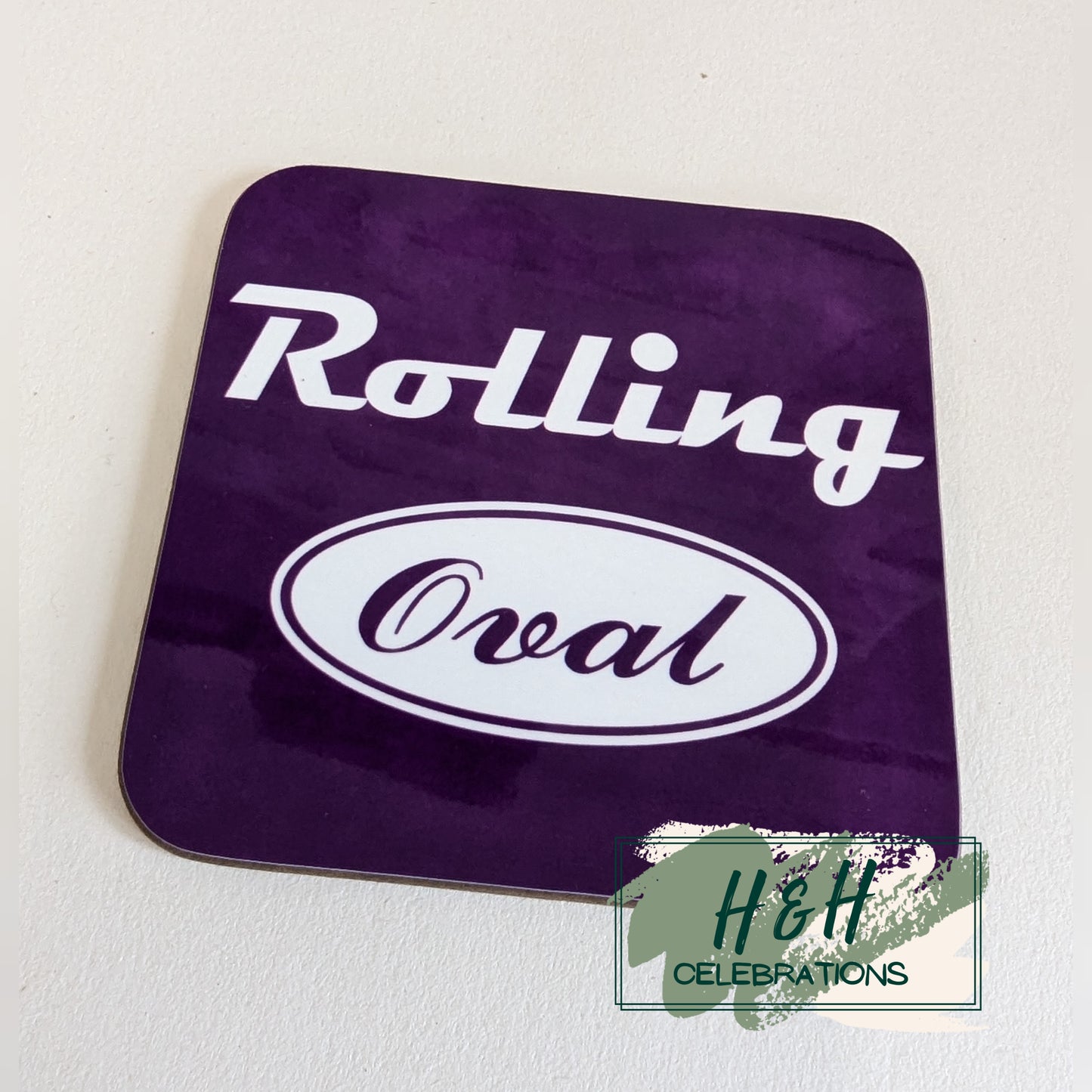 Rolling Oval Mdf Coaster