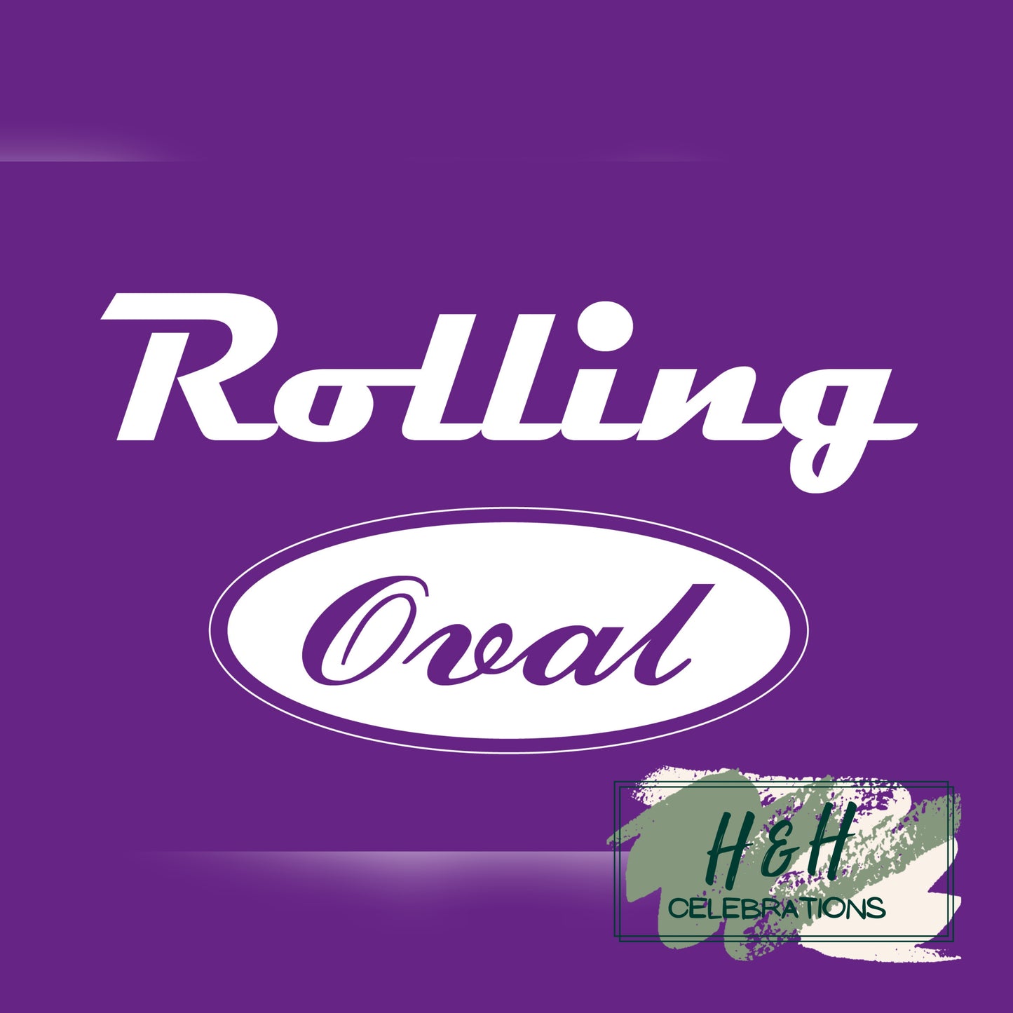 Rolling Oval Glass Clock