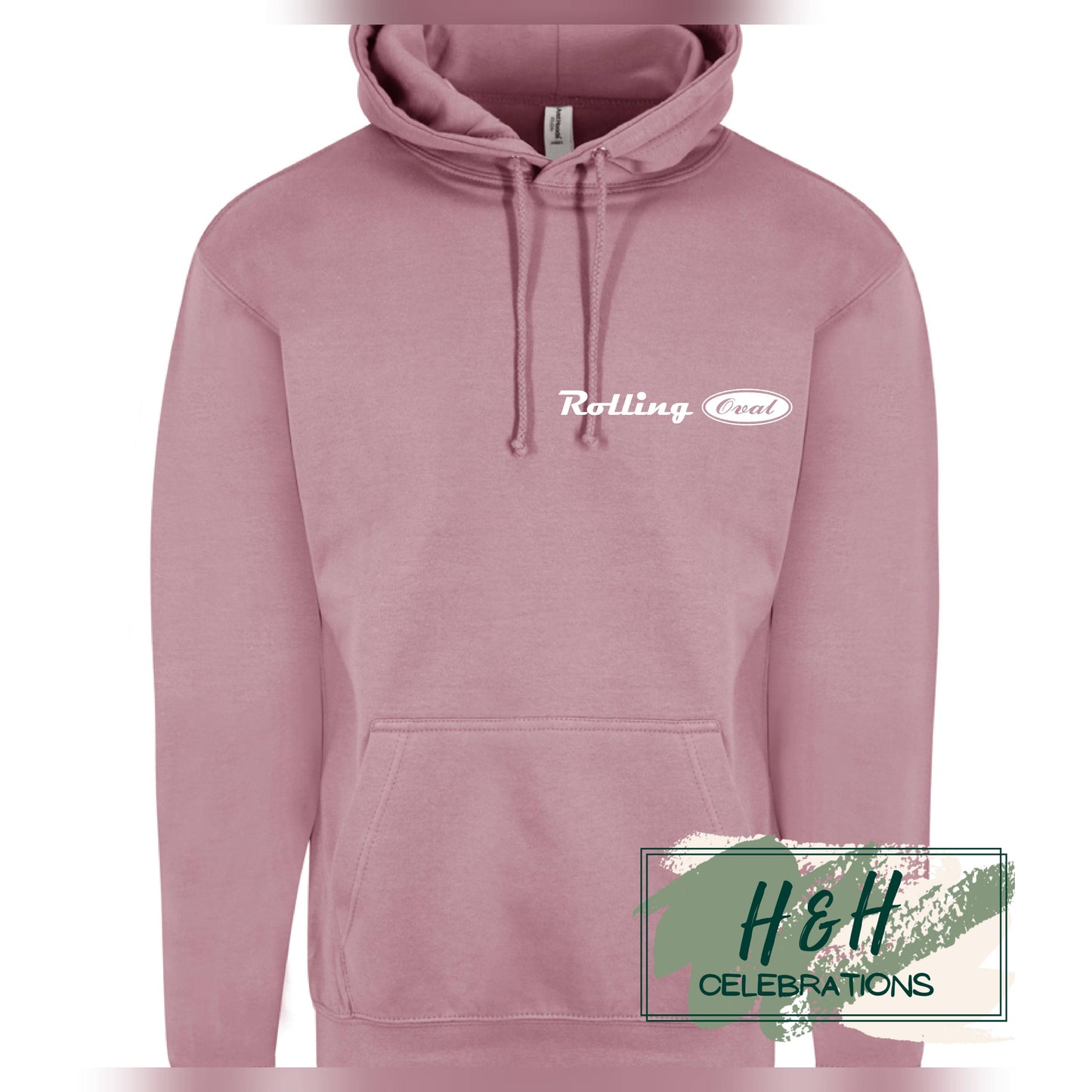 Rolling Oval Hoodie For Adults - Dusty Purple