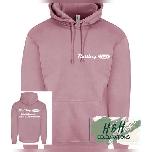 Rolling Oval Hoodie For Adults - Dusty Purple