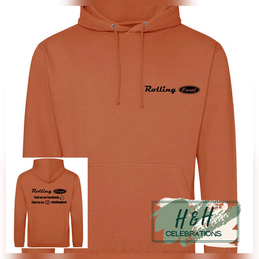 Rolling Oval Hoodie For Adults - Ginger Biscuit