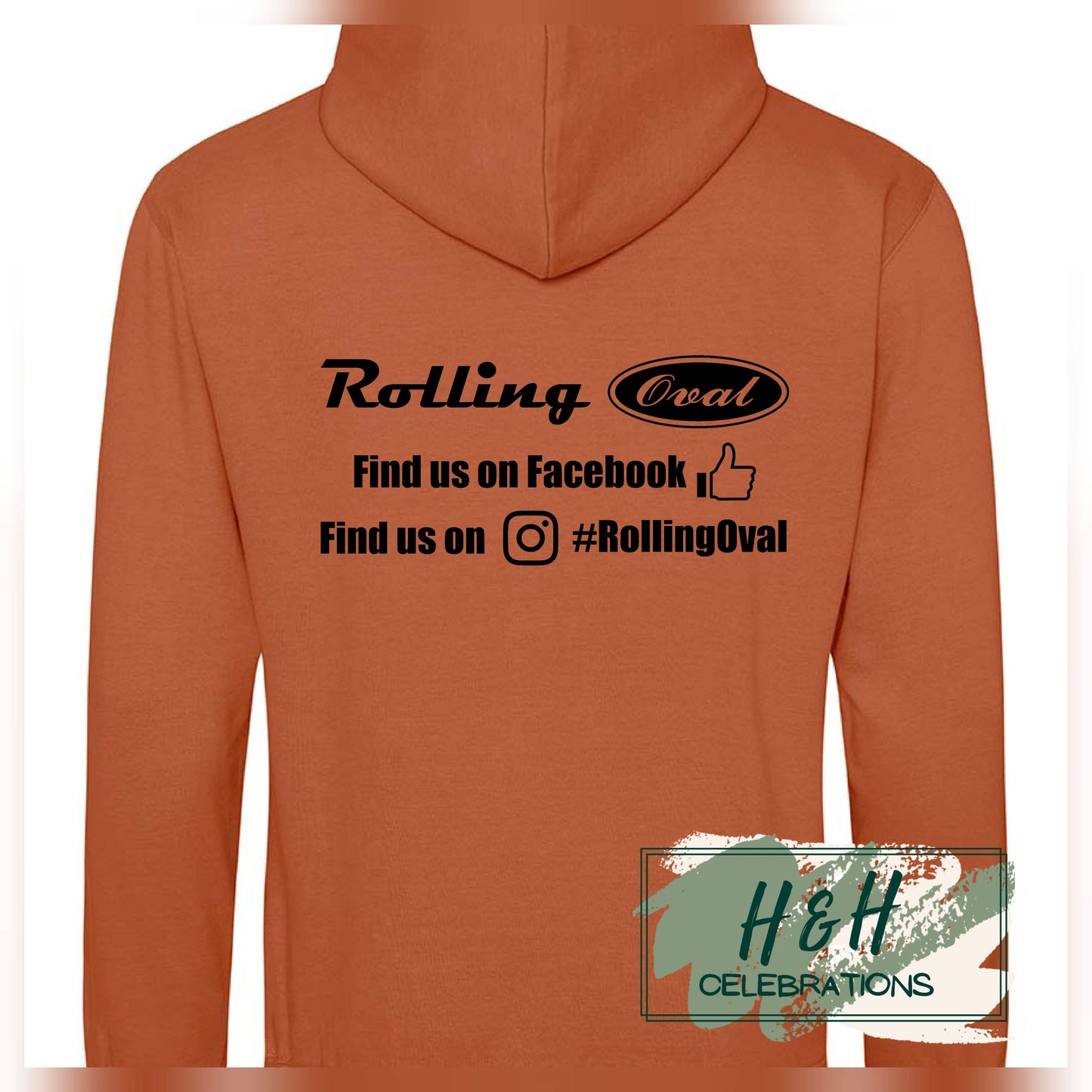 Rolling Oval Hoodie For Adults - Ginger Biscuit