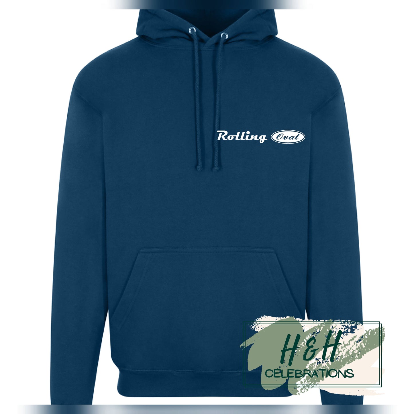 Rolling Oval Hoodie For Adults - Ink Blue