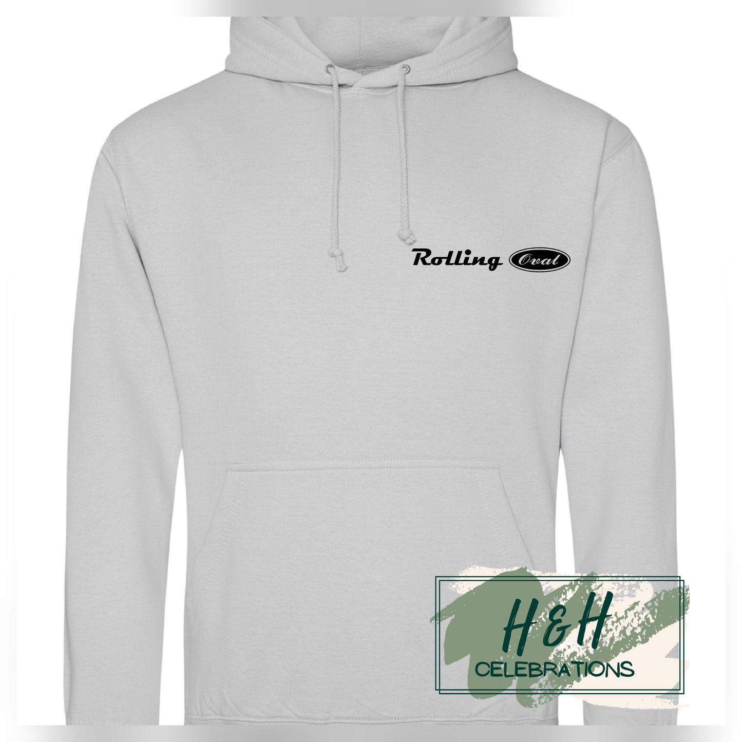 Rolling Oval Hoodie For Adults - Moondust Grey