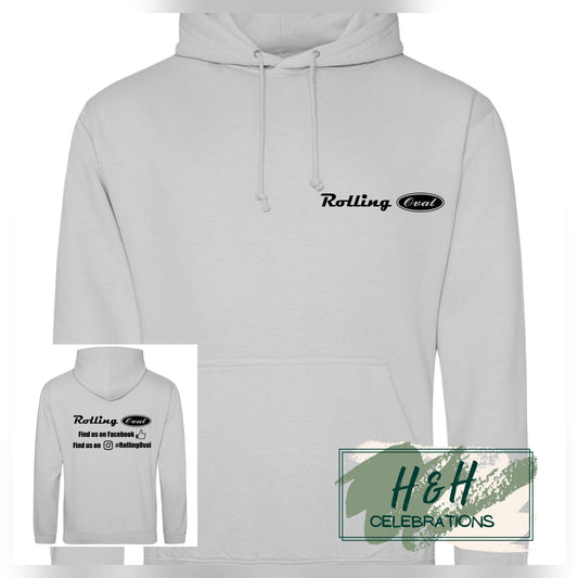 Rolling Oval Hoodie For Adults - Moondust Grey
