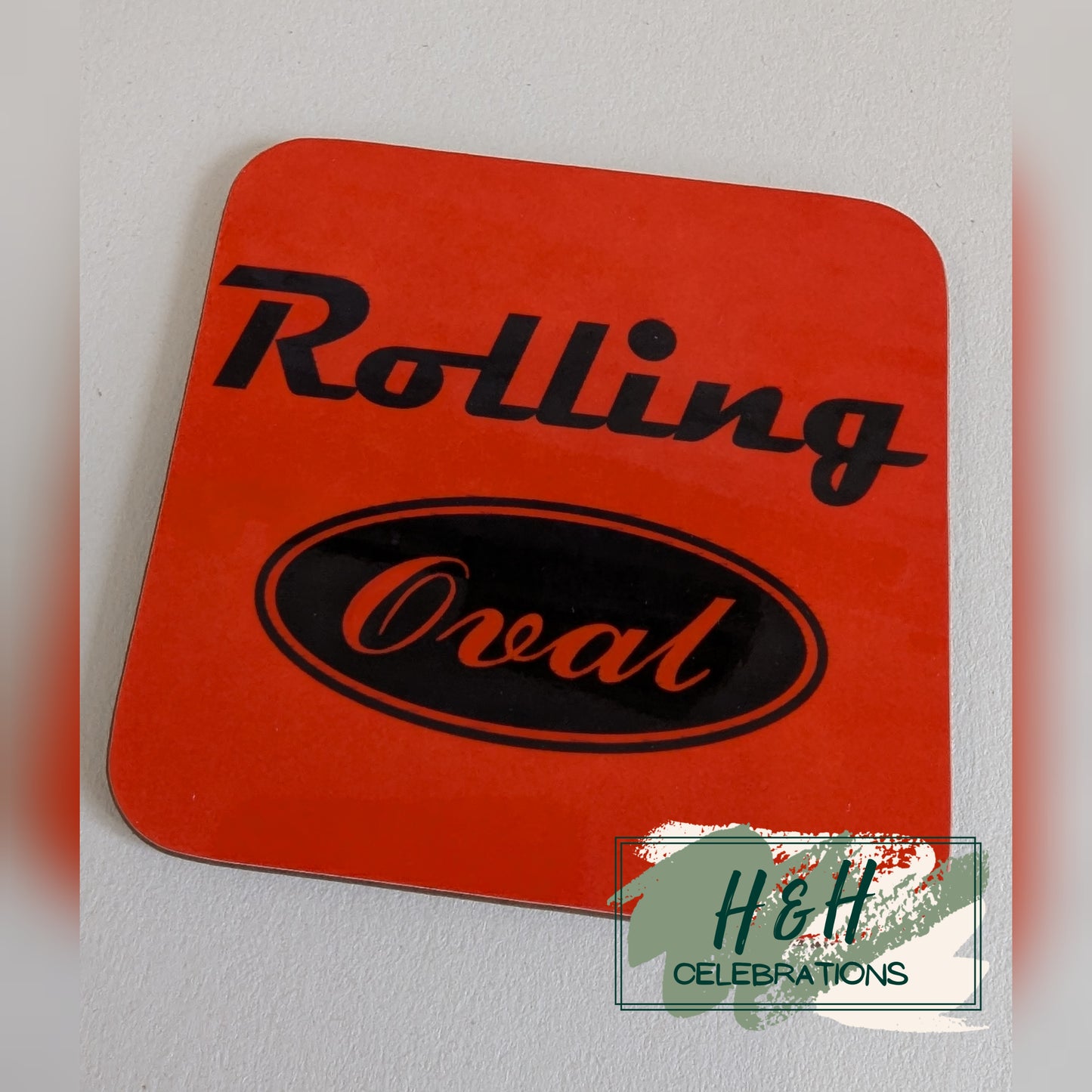 Rolling Oval Mdf Coaster