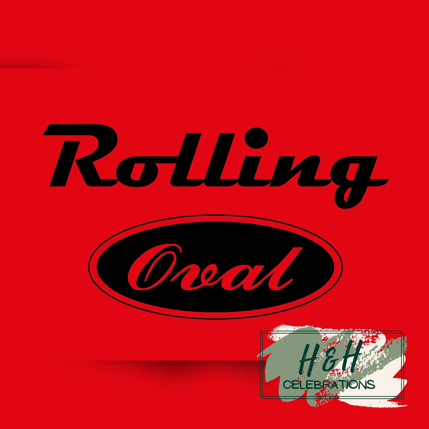 Rolling Oval Glass Clock