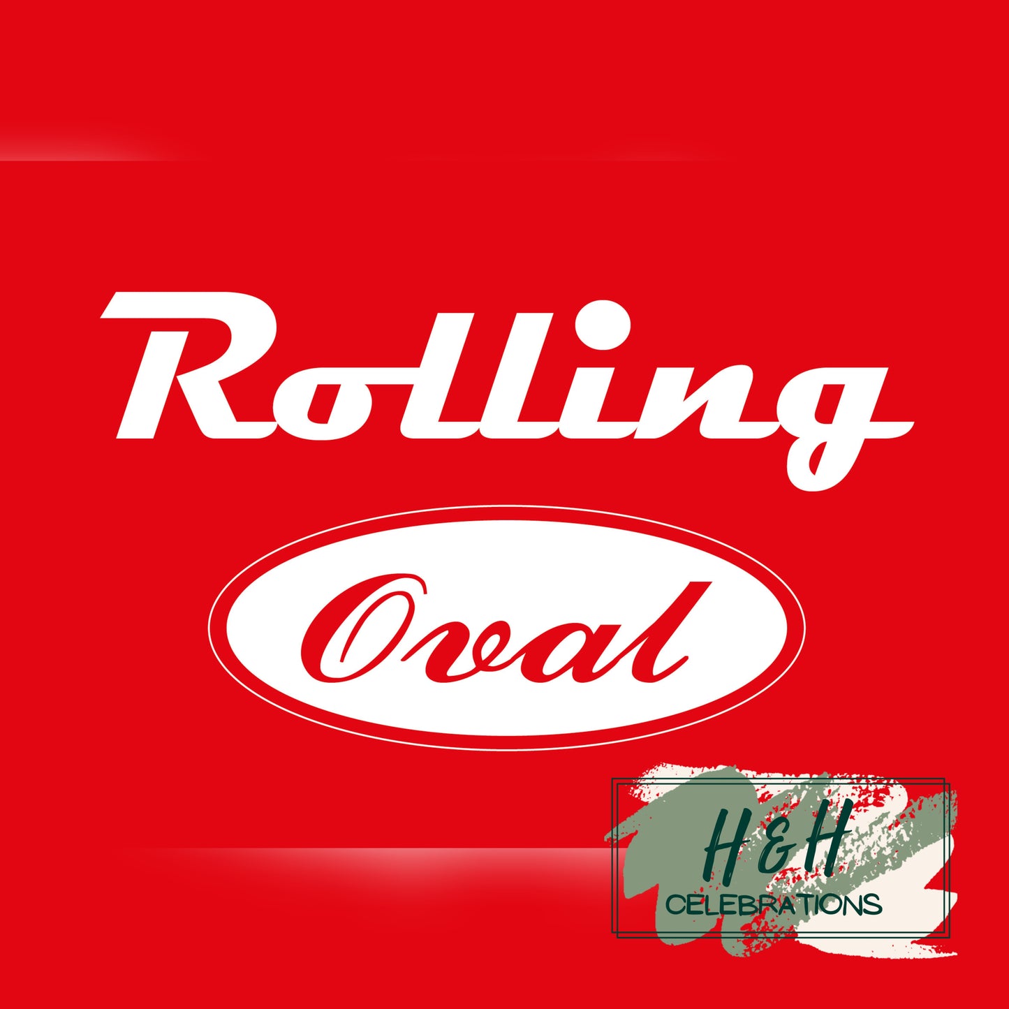Rolling Oval Glass Clock