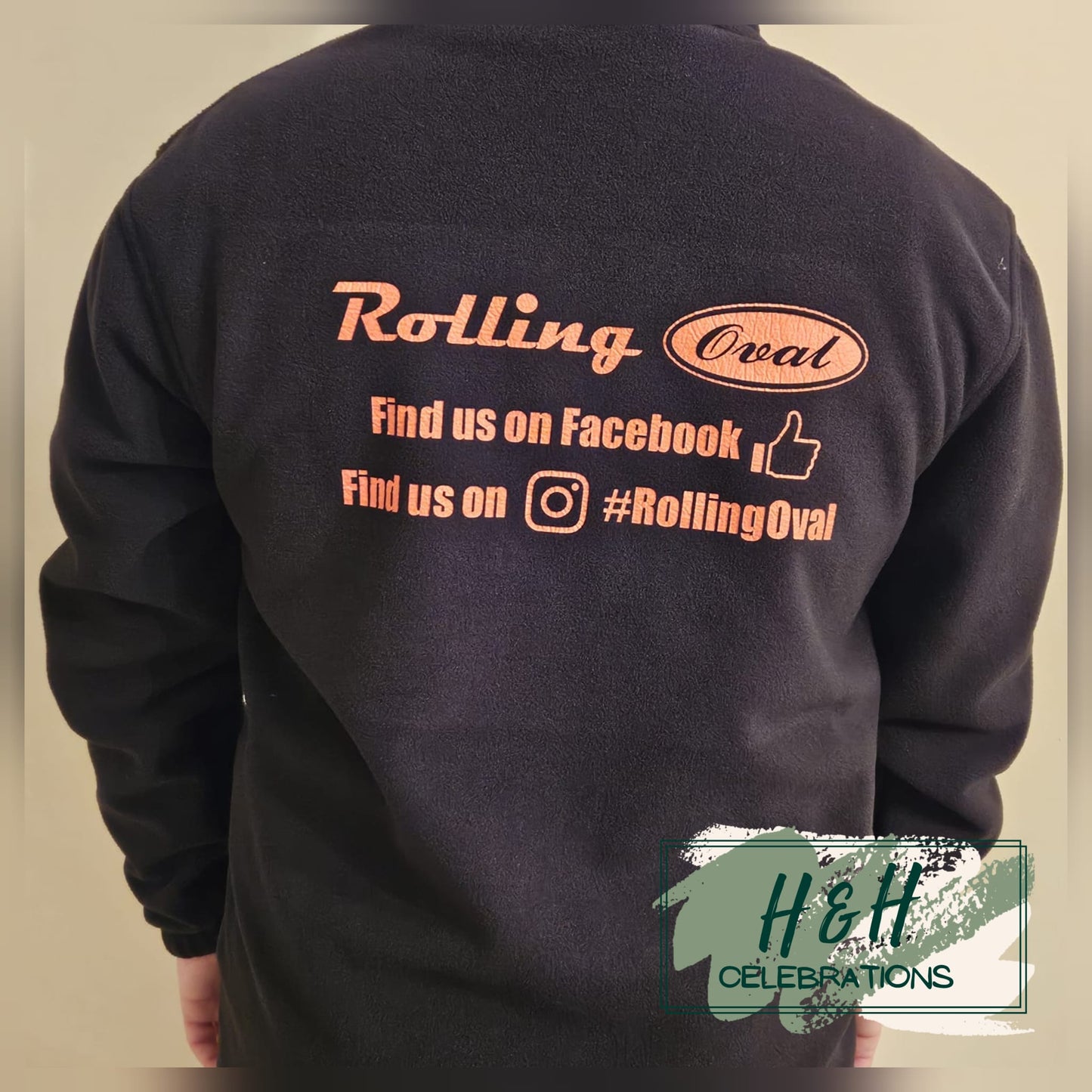 Rolling Oval Fleece Jacket For Adults