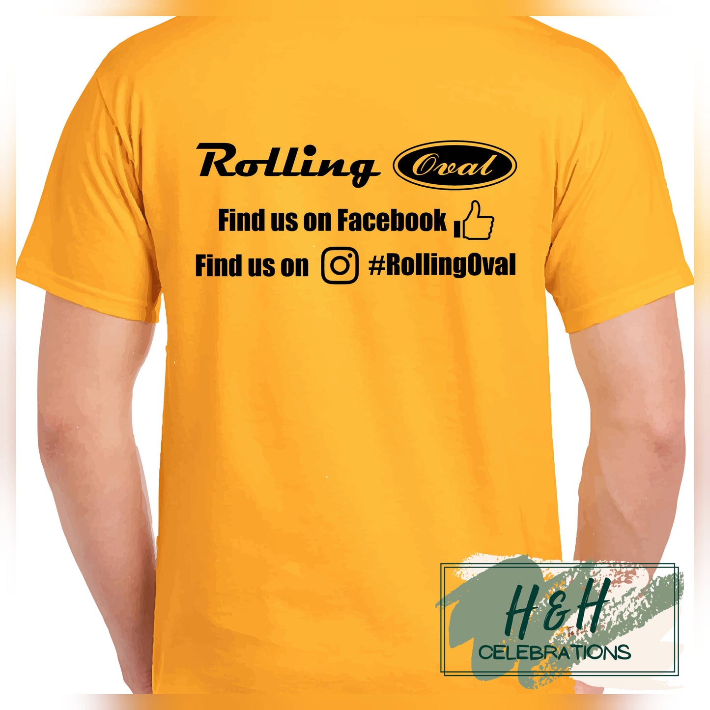 Rolling Oval T-Shirt For Kids - Gold