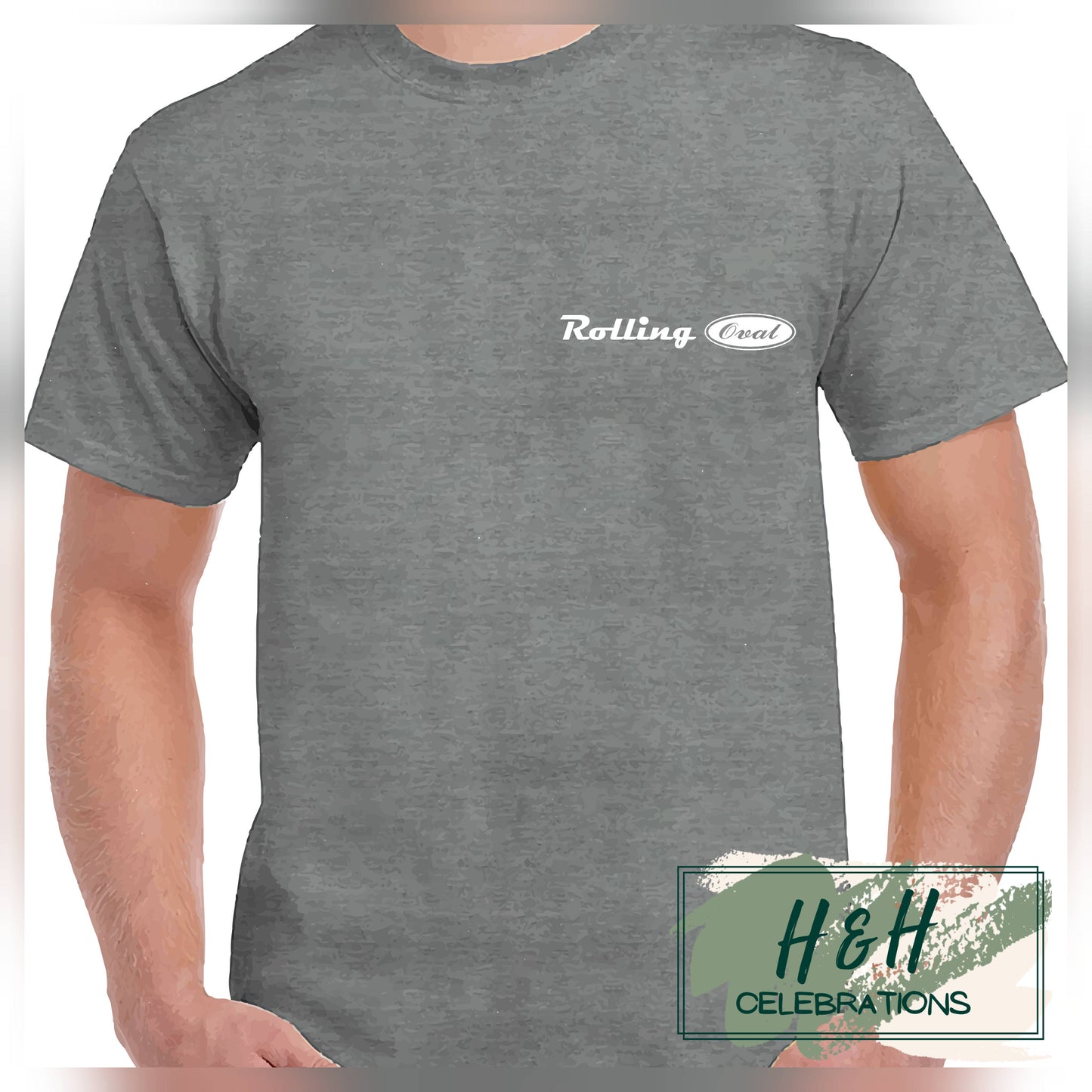 Rolling Oval T-Shirt For Kids - Graphite Heather