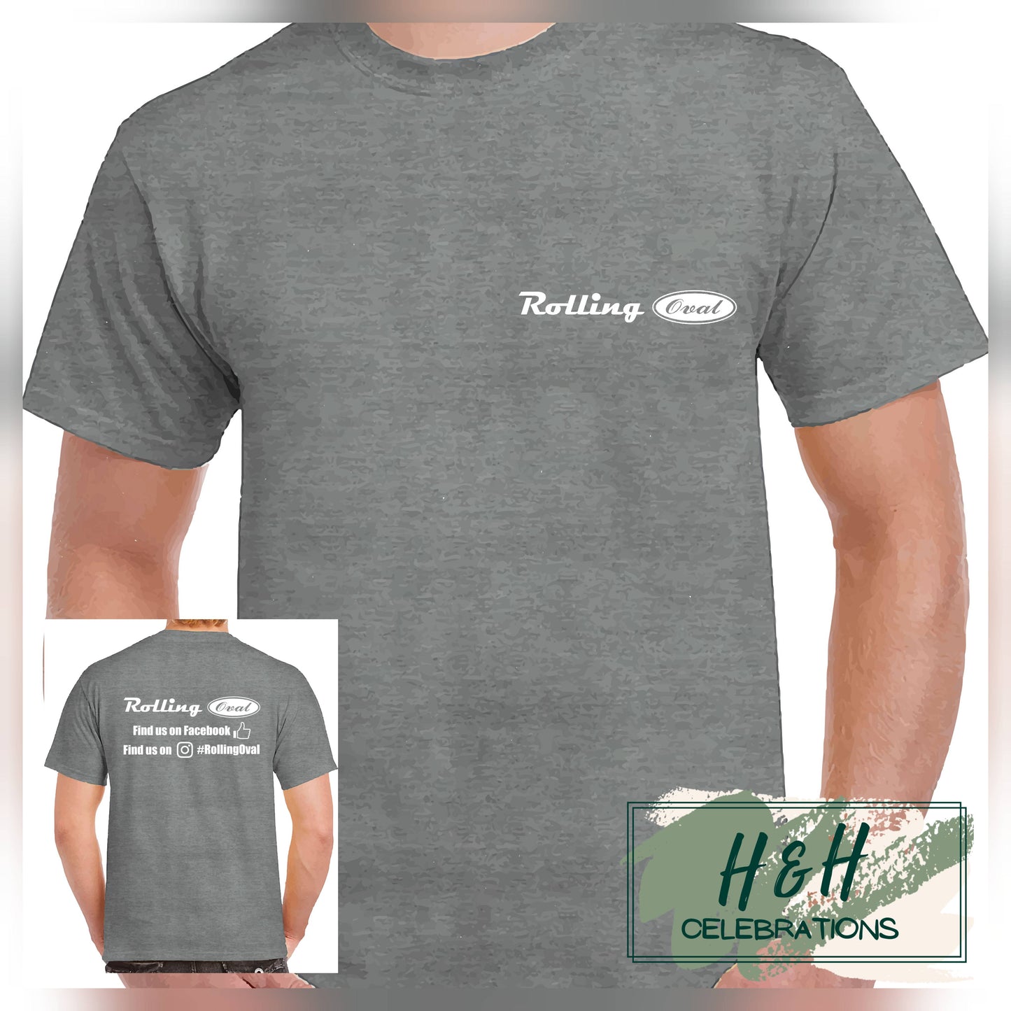 Rolling Oval T-Shirt For Kids - Graphite Heather