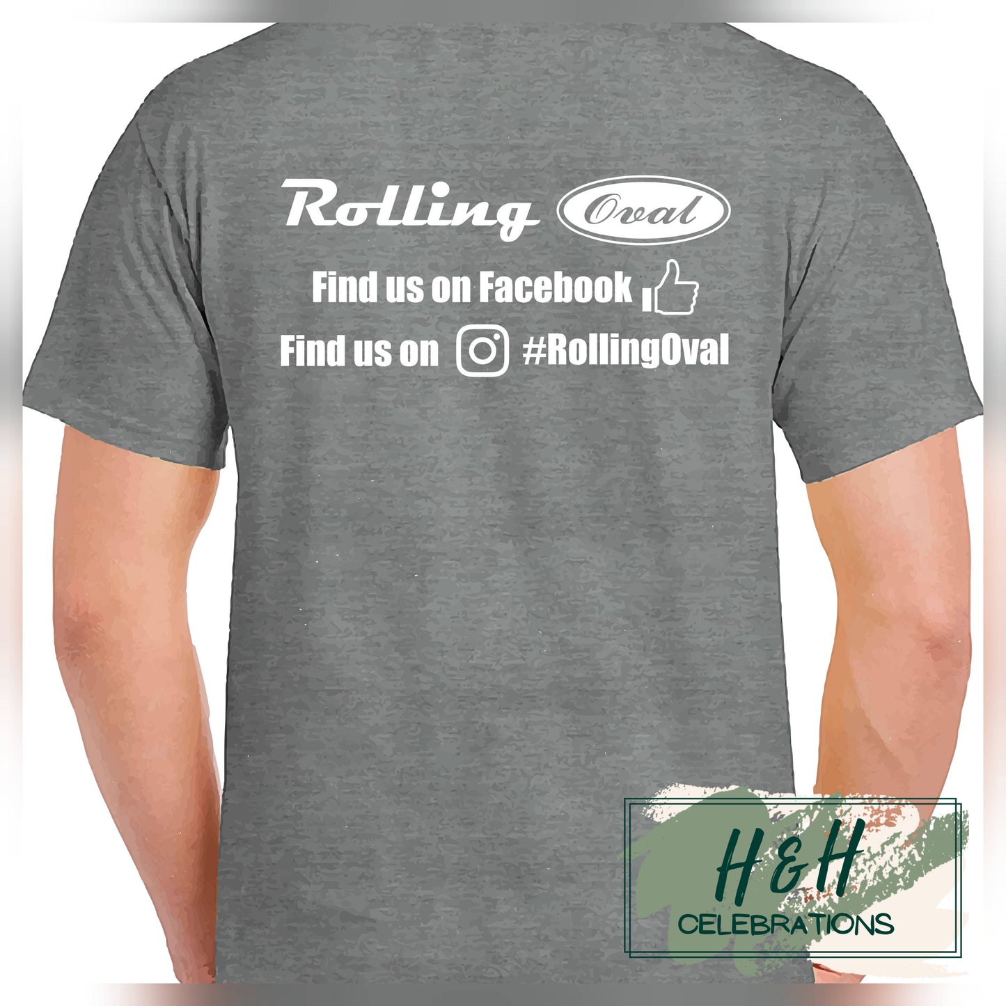 Rolling Oval T-Shirt For Kids - Graphite Heather