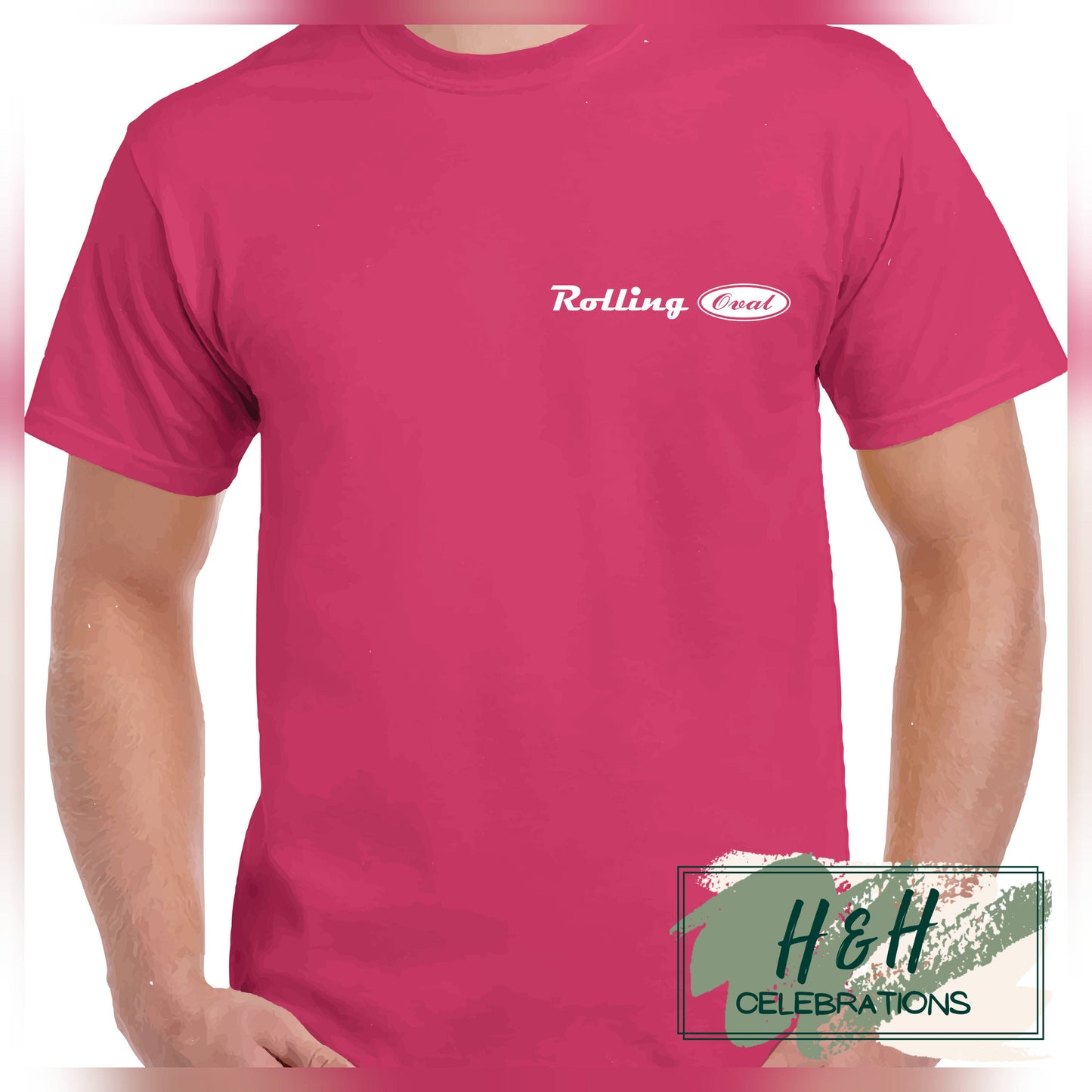Rolling Oval T-Shirt For Kids - Heliconia