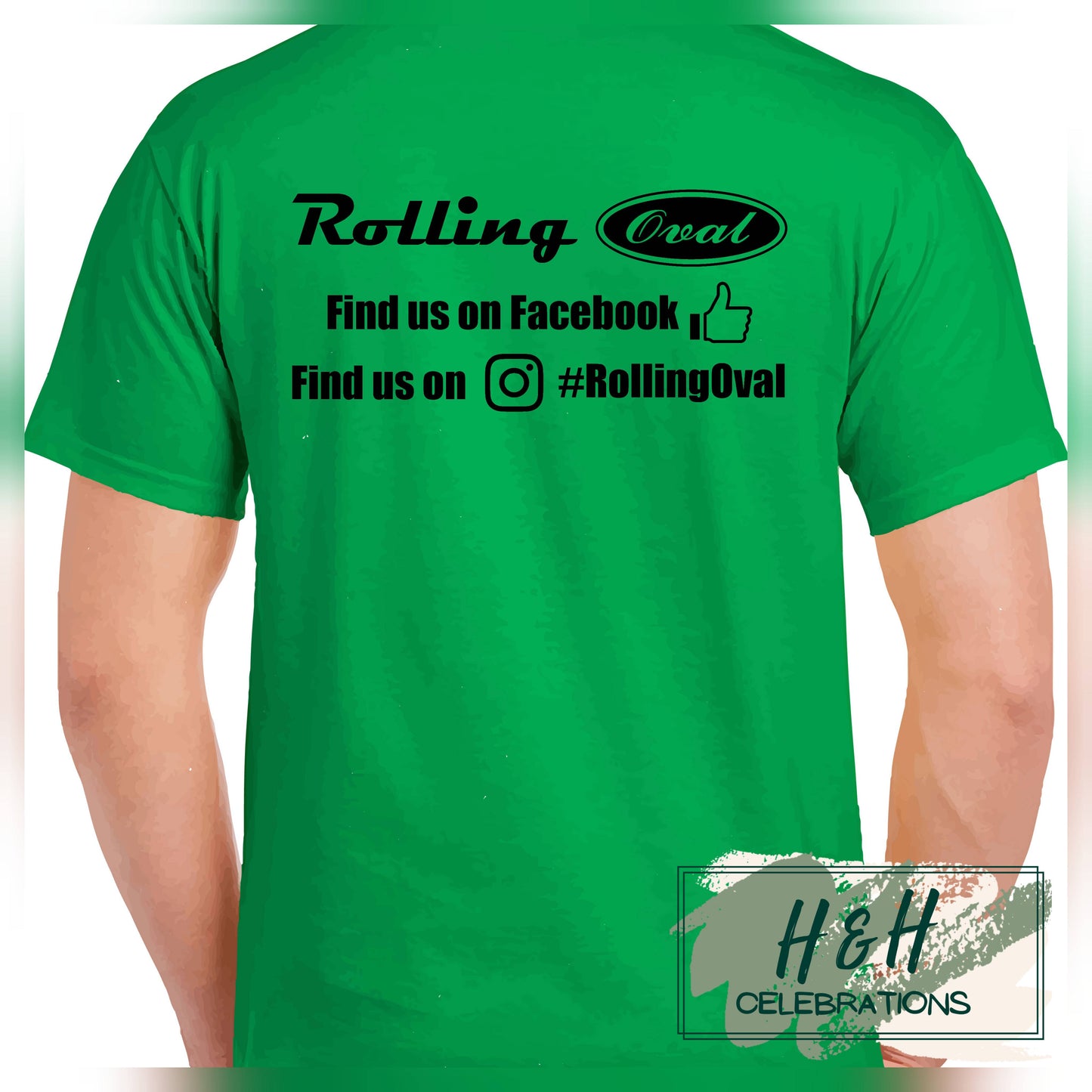 Rolling Oval T-Shirt For Kids - Irish Green