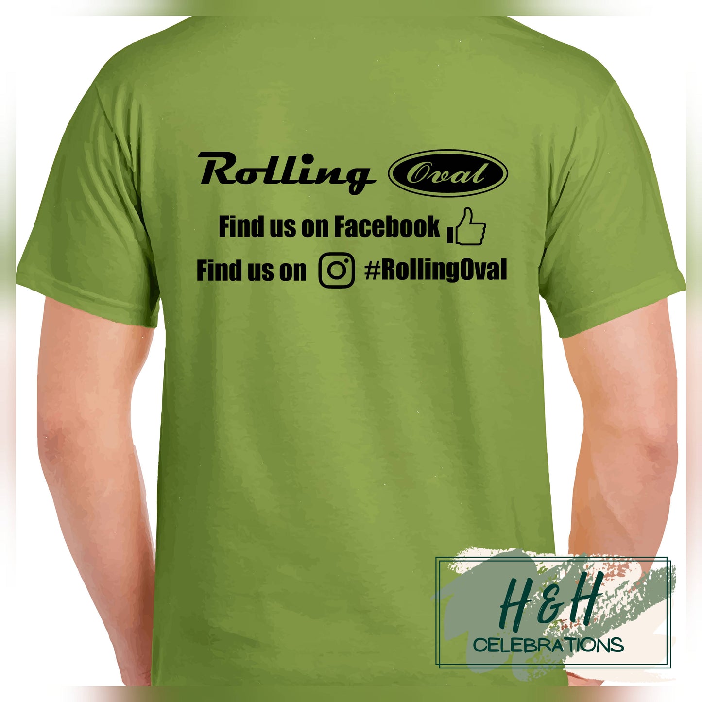 Rolling Oval T-Shirt For Kids - Kiwi