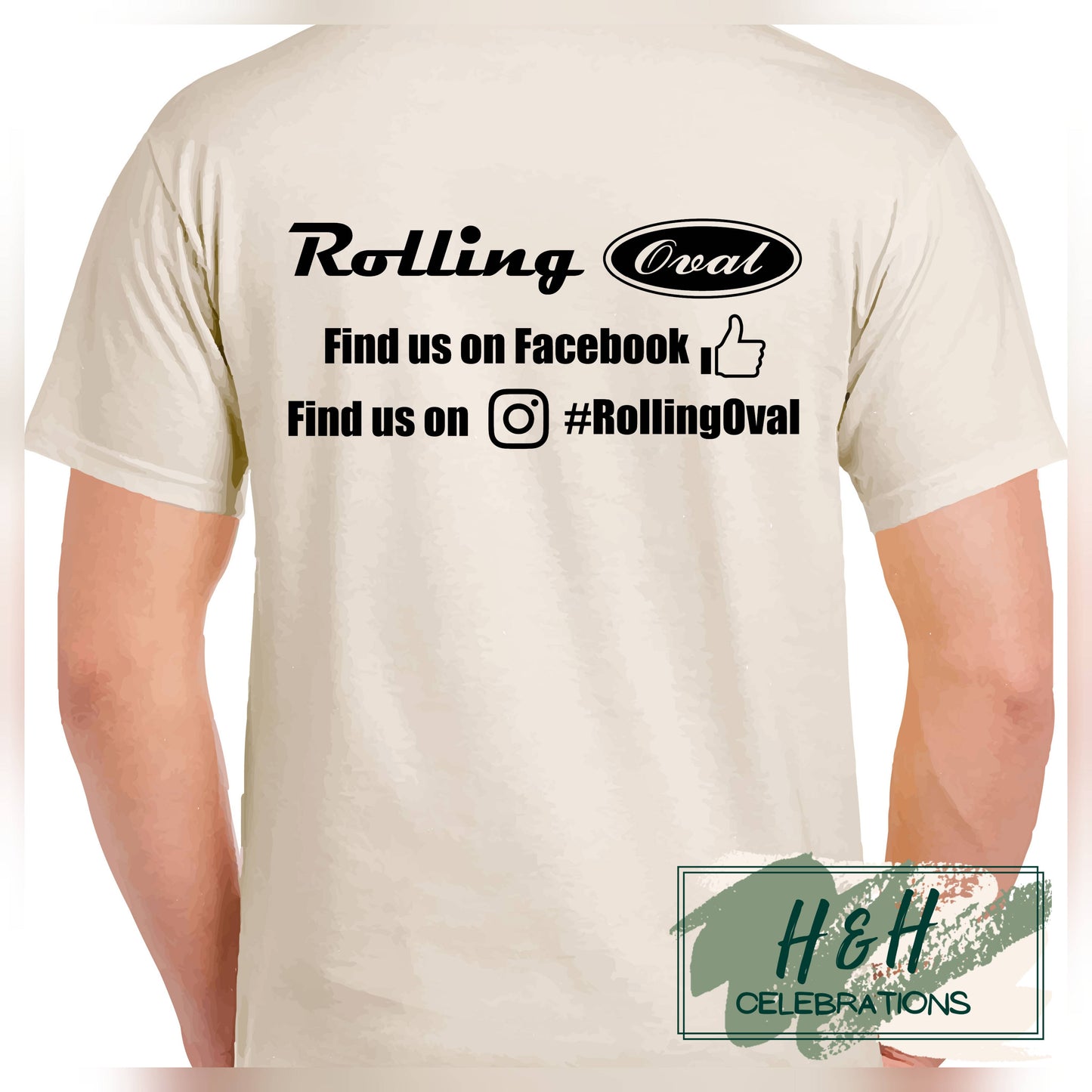 Rolling Oval T-Shirt For Kids - Natural