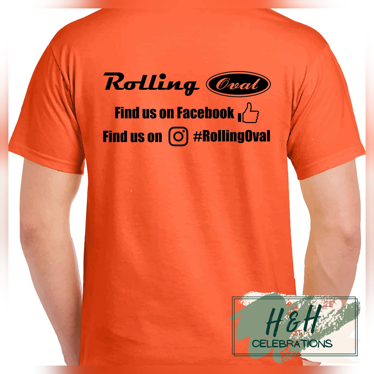 Rolling Oval T-Shirt For Kids - Orange