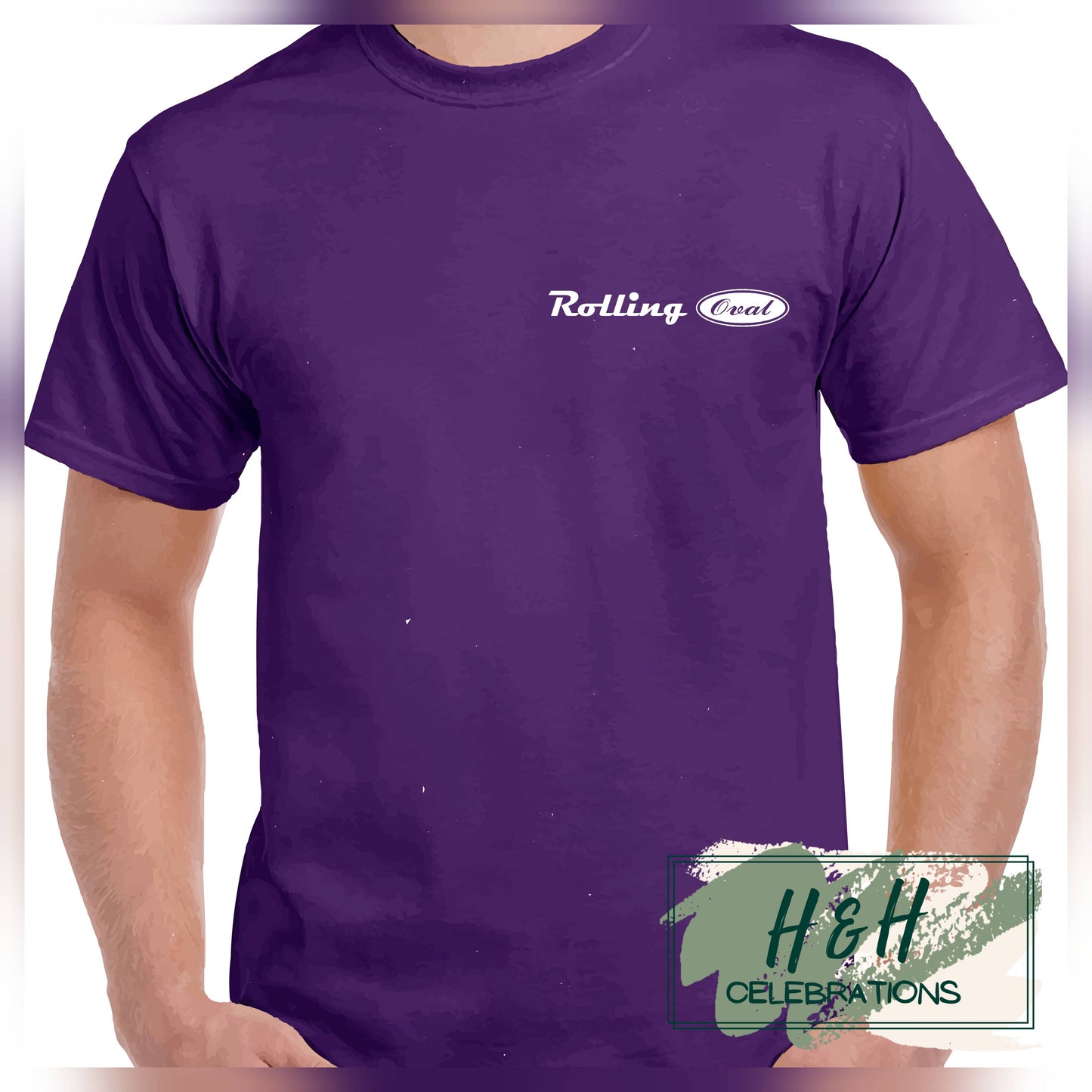 Rolling Oval T-Shirt For Kids - Purple