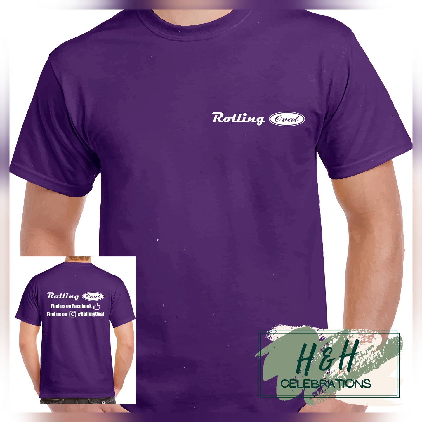Rolling Oval T-Shirt For Kids - Purple
