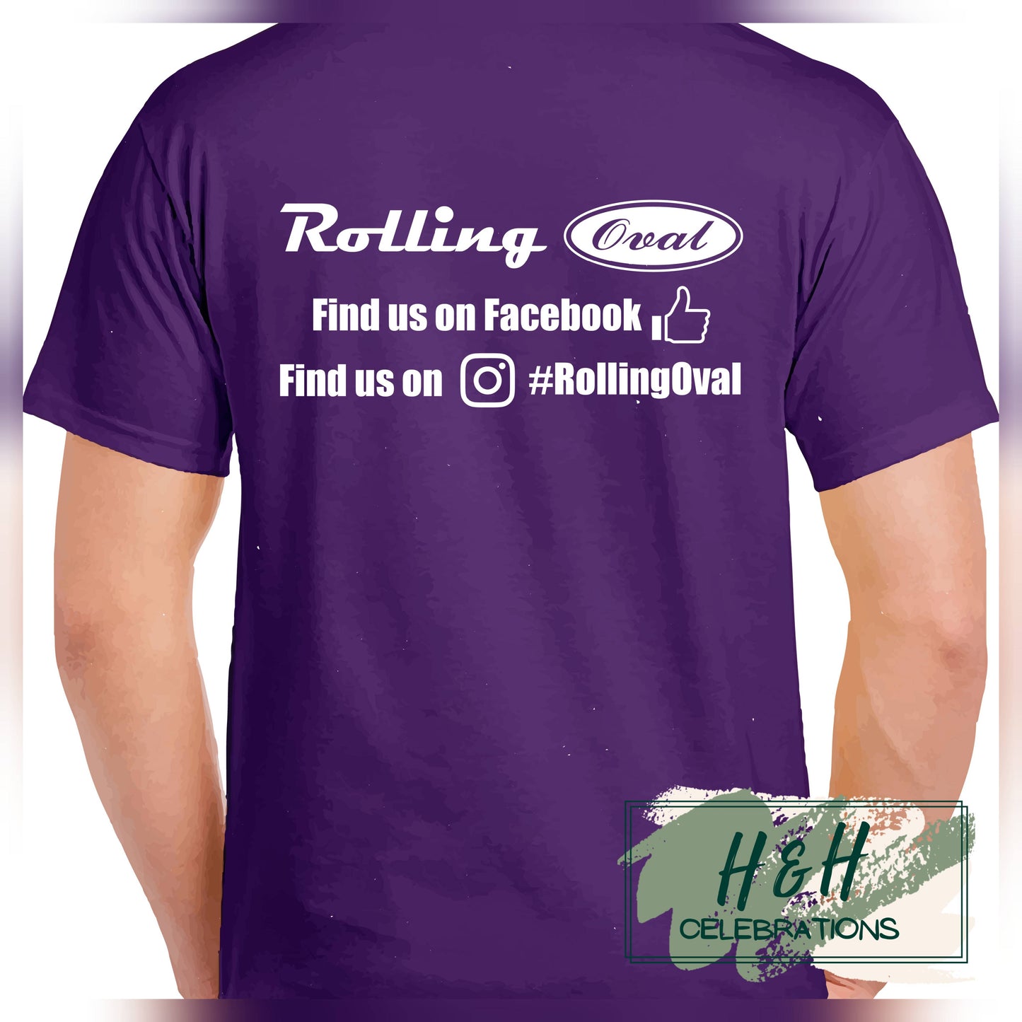 Rolling Oval T-Shirt For Kids - Purple