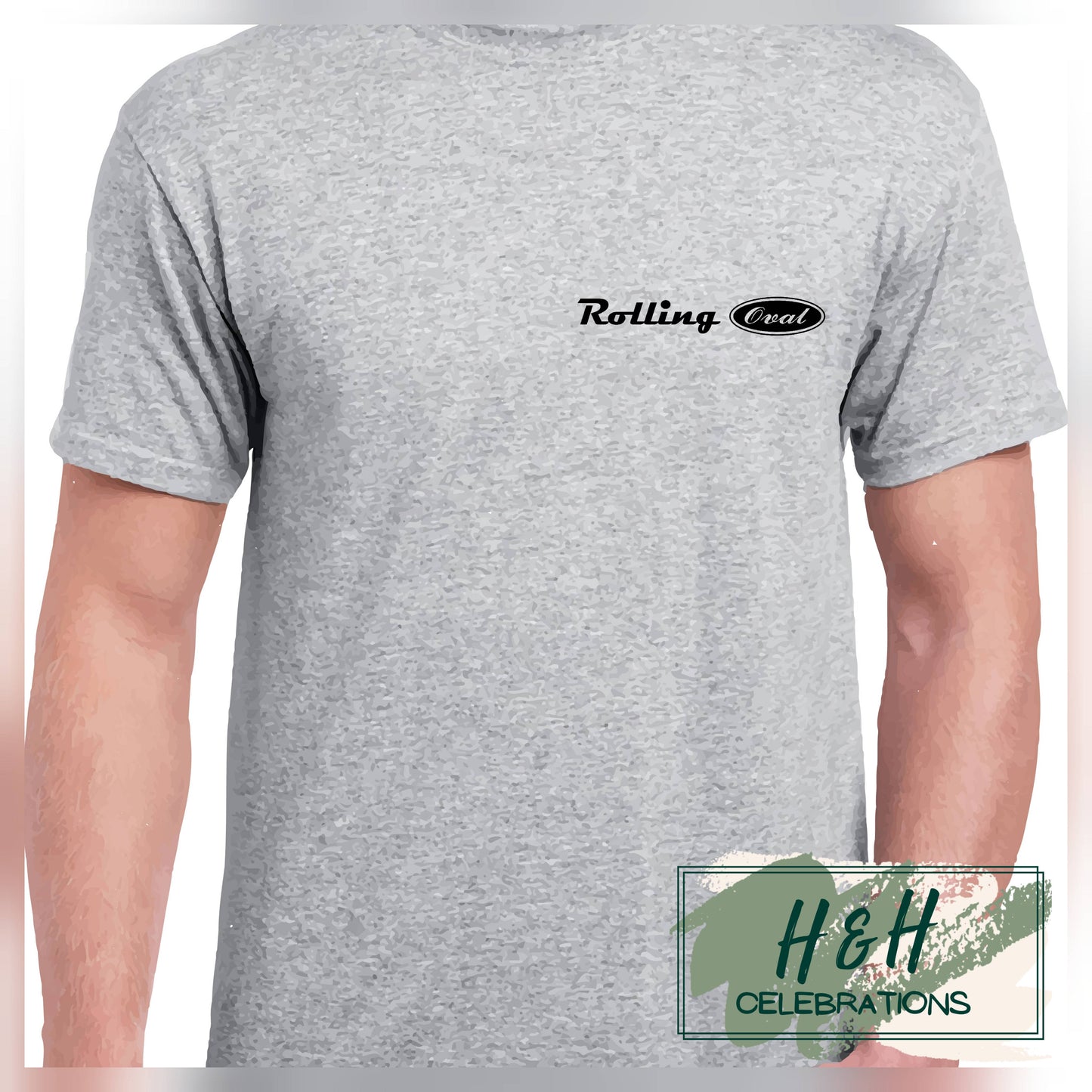 Rolling Oval T-Shirt For Kids - Sport Grey