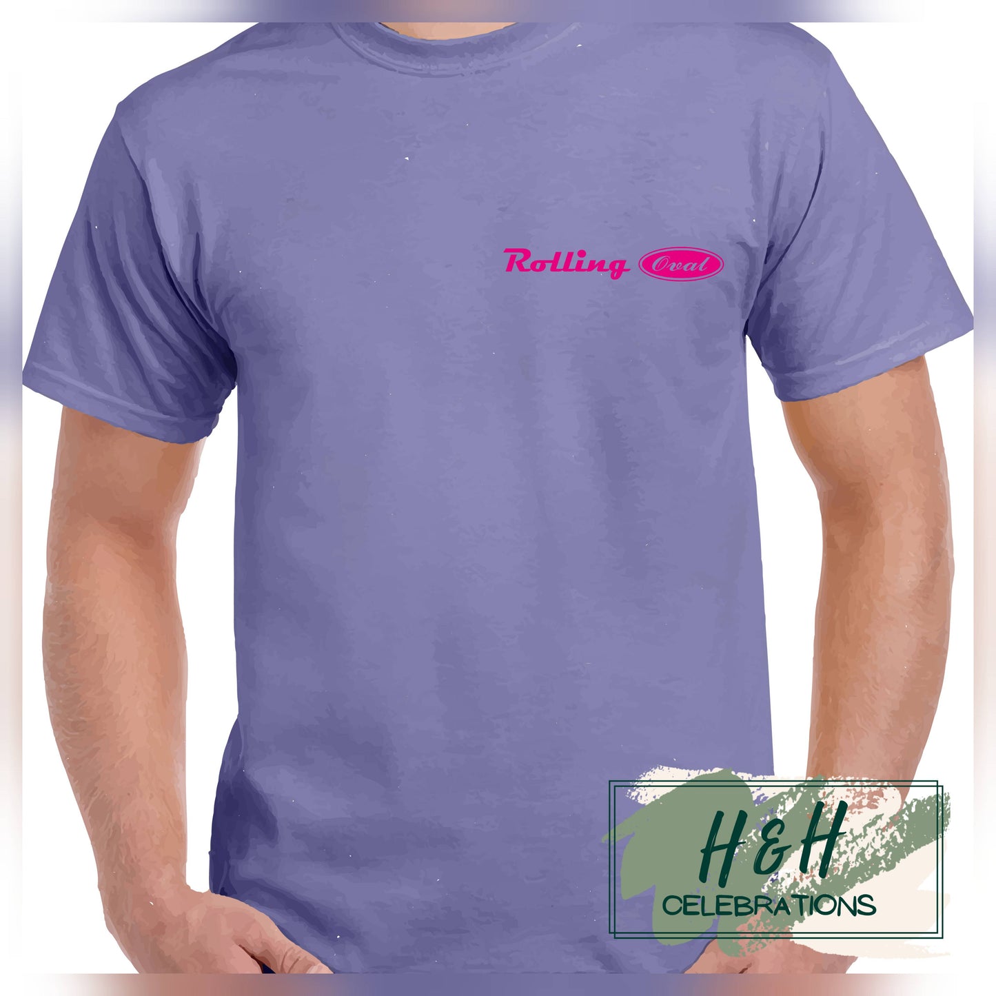 Rolling Oval T-Shirt For Kids - Violet