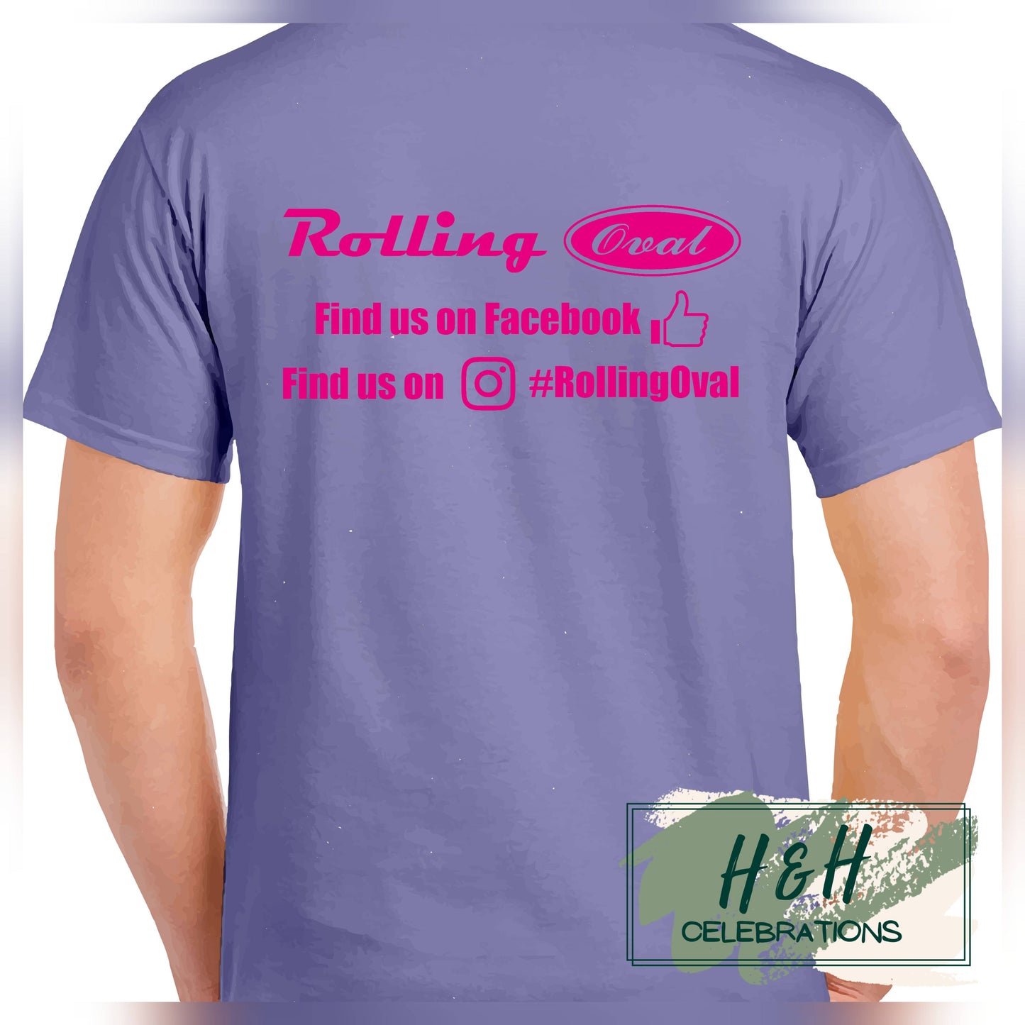 Rolling Oval T-Shirt For Kids - Violet