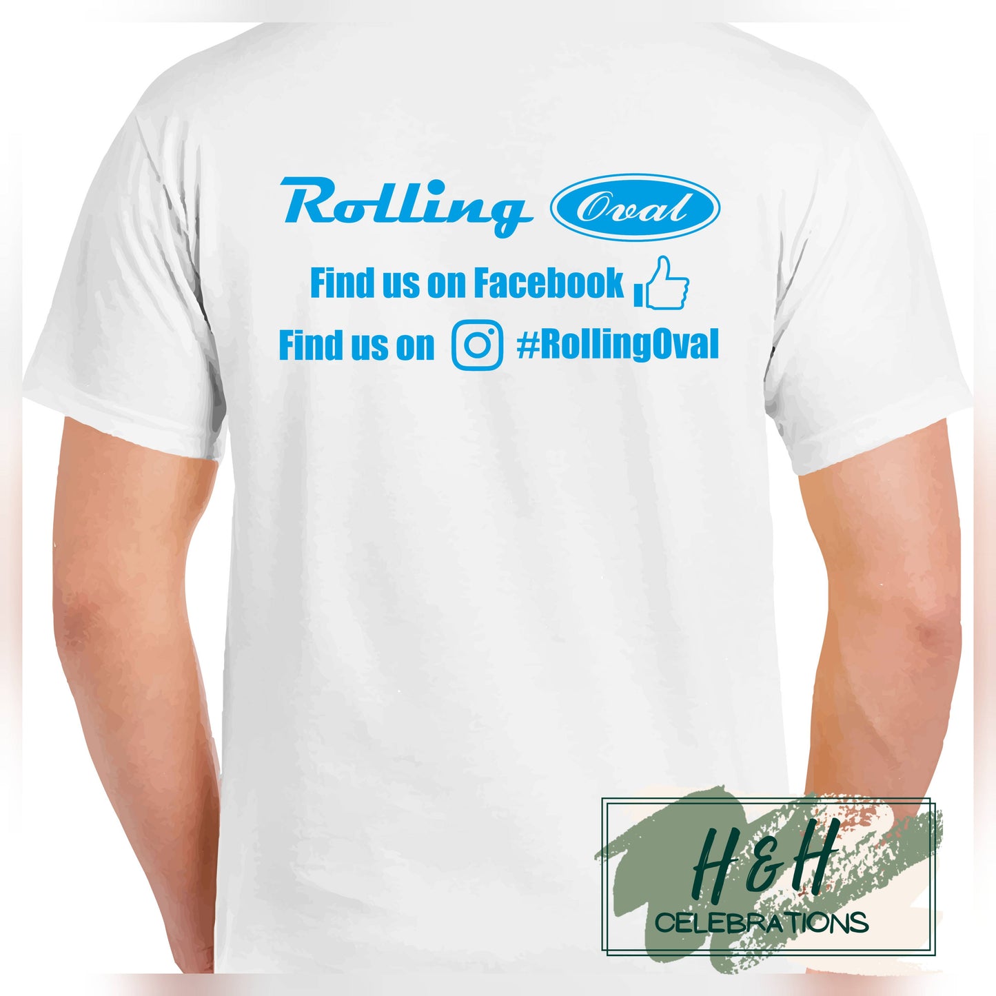 Rolling Oval T-Shirt For Kids - White