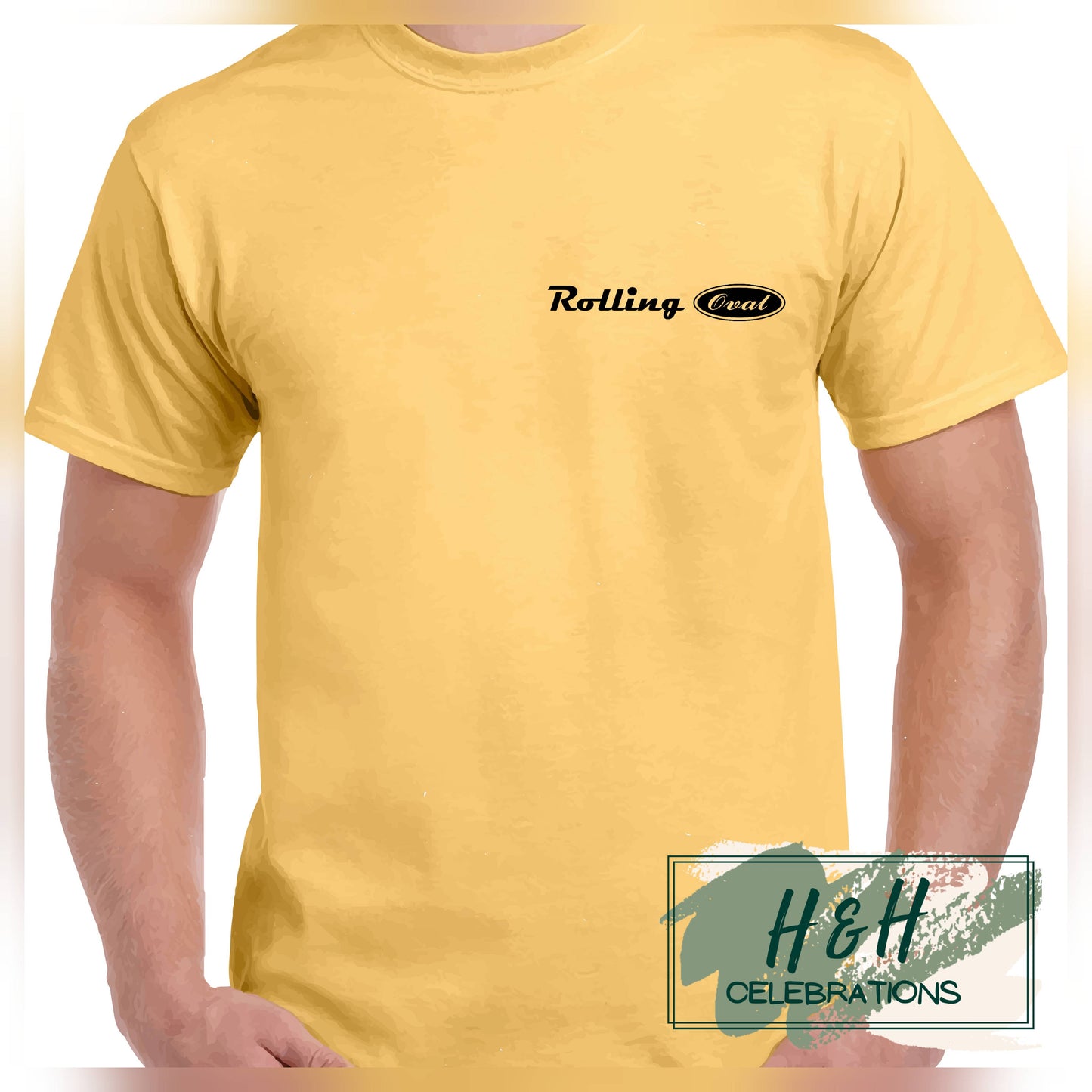 Rolling Oval T-Shirt For Kids - Yellow Haze