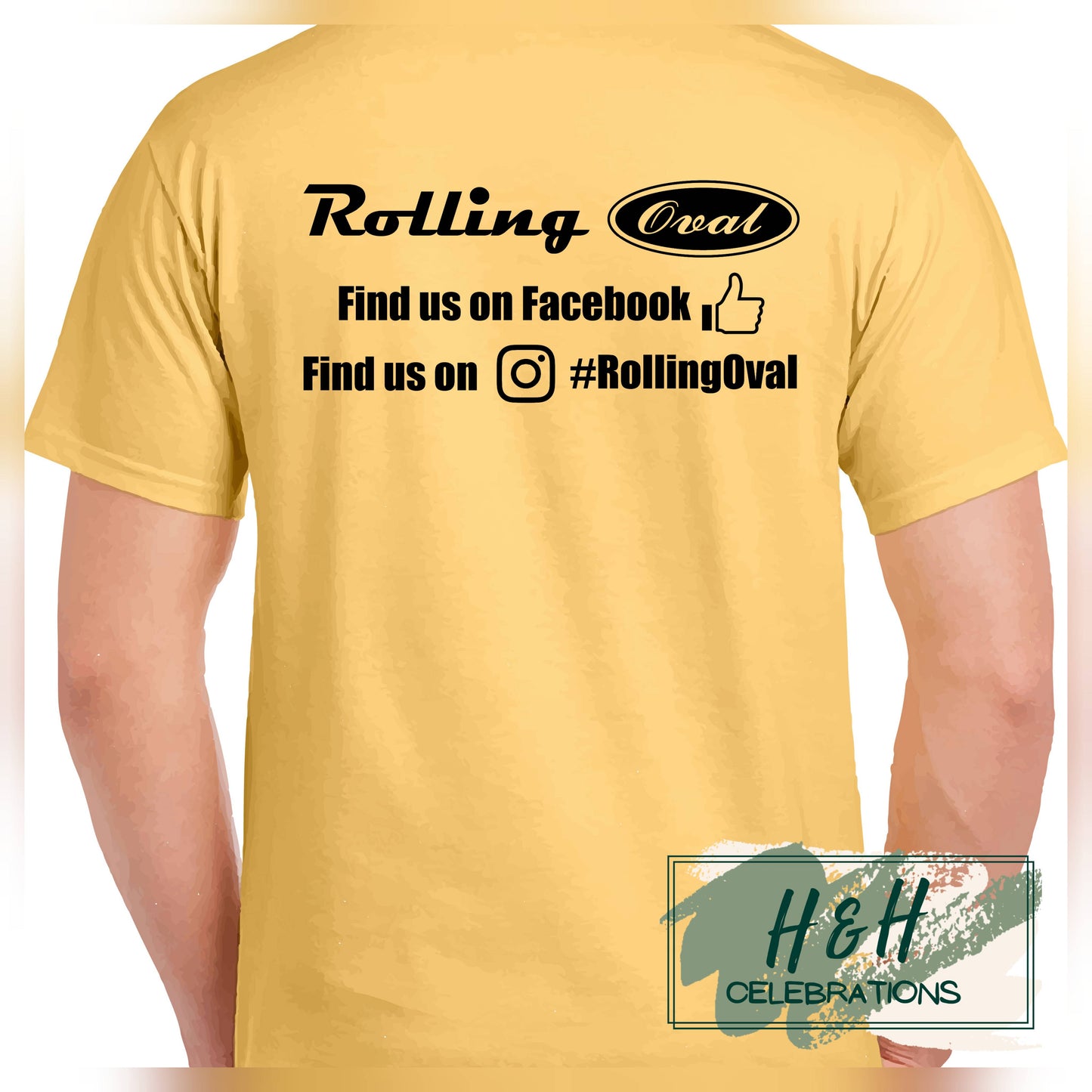 Rolling Oval T-Shirt For Kids - Yellow Haze