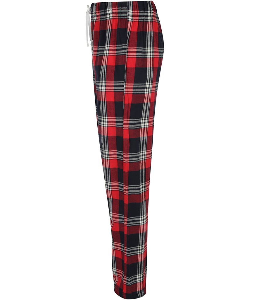 Tartan Christmas Lounge Pants Navy And Red - Mens